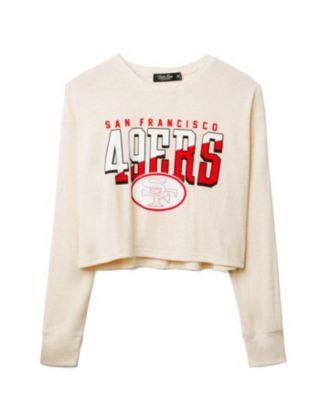Women's NFL San Francisco 49ers Slant Crop Thermal by JUNK FOOD CLOTHING