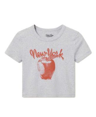 Women's New York The Big Apple Baby Tee by JUNK FOOD CLOTHING