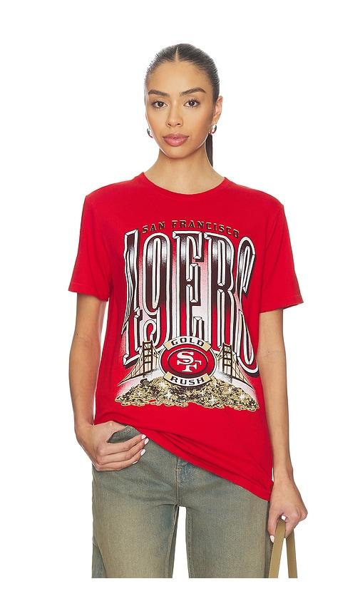 Junk Food 49ers Gold Rush Vintage Tee in Red by JUNK FOOD