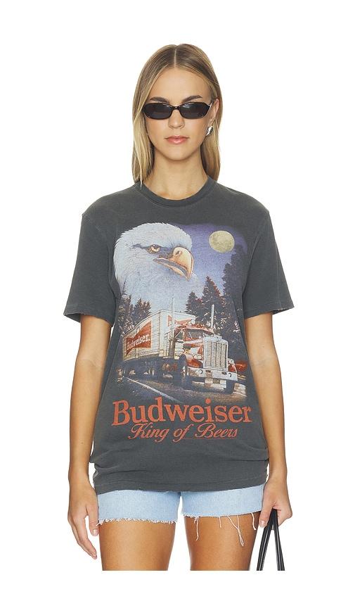 Junk Food Budweiser Semi Tee in Black by JUNK FOOD