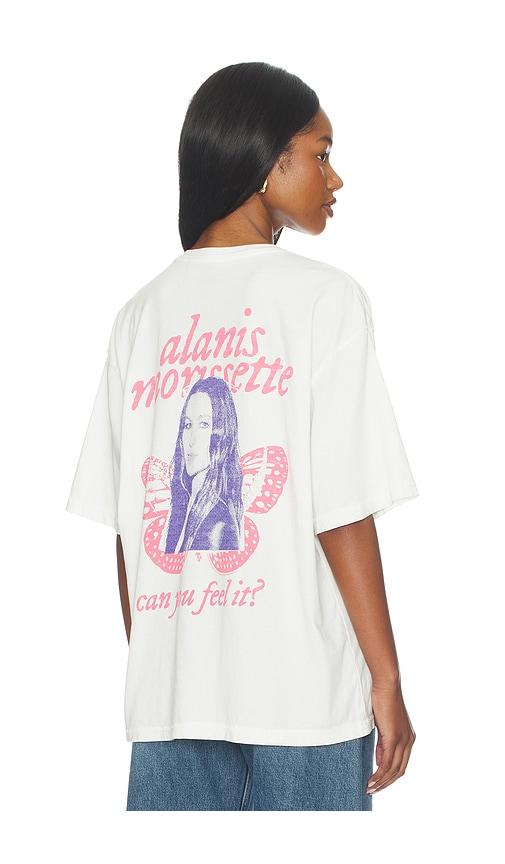 Junk Food Can You Feel It The V-neck Hockey Tee in White by JUNK FOOD
