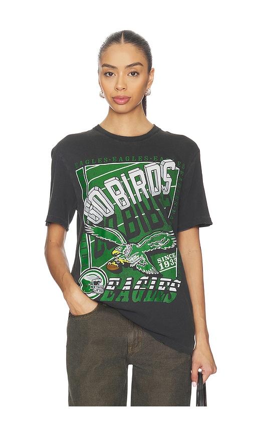 Junk Food Eagles Go Birds Vintage Tee in Black by JUNK FOOD