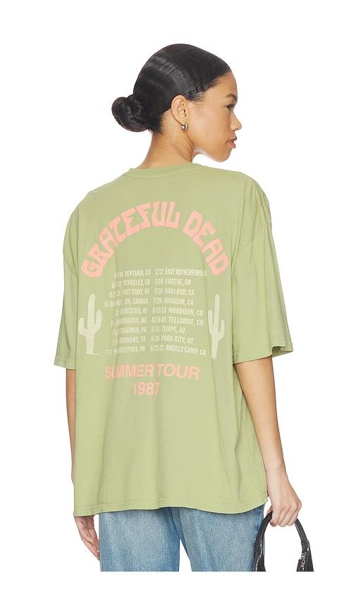 Junk Food Grateful Dead Tour 1987 Tee in Sage by JUNK FOOD