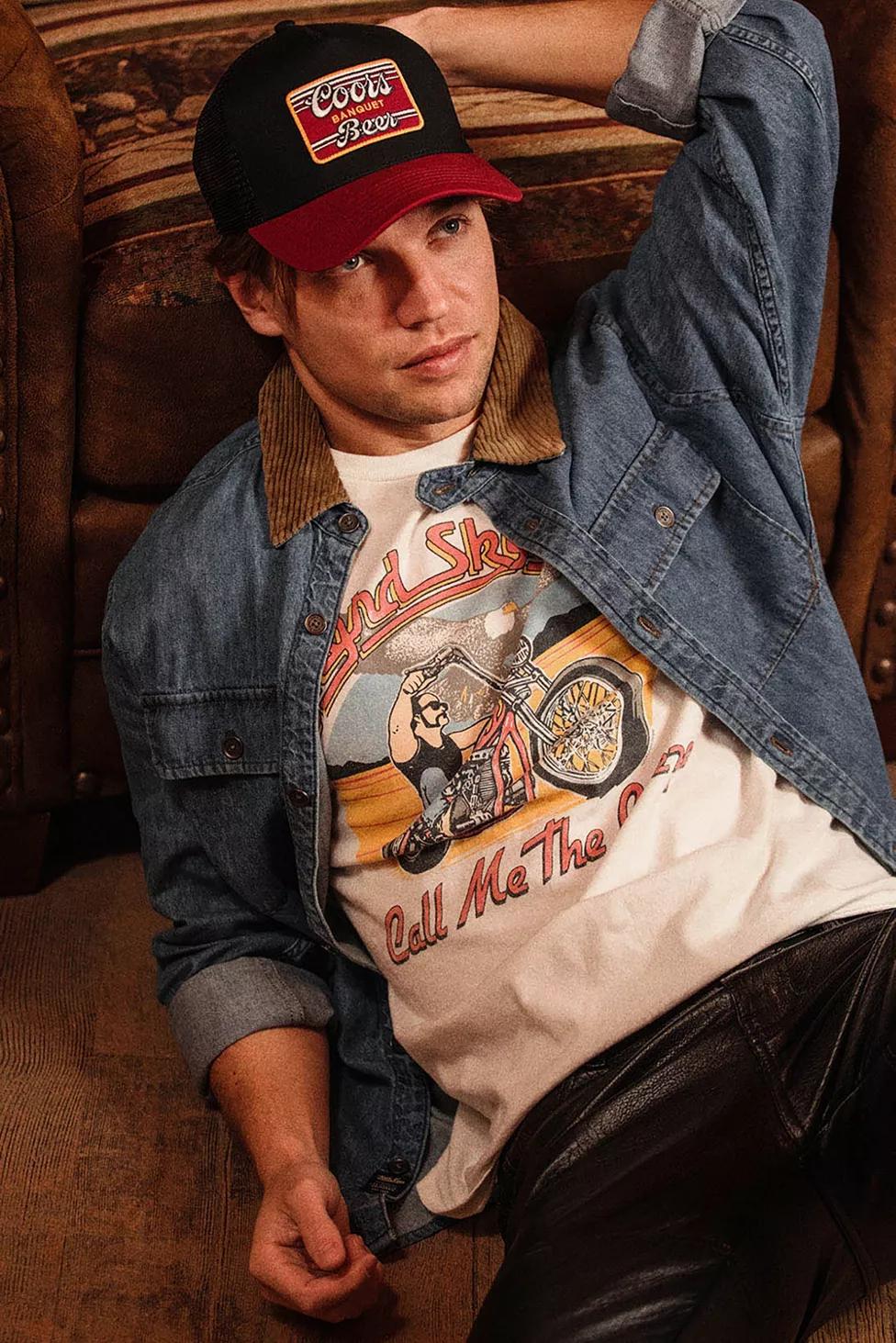 Junk Food Lynyrd Skynyrd Call Me the Breeze Flea Market Tee by JUNK FOOD