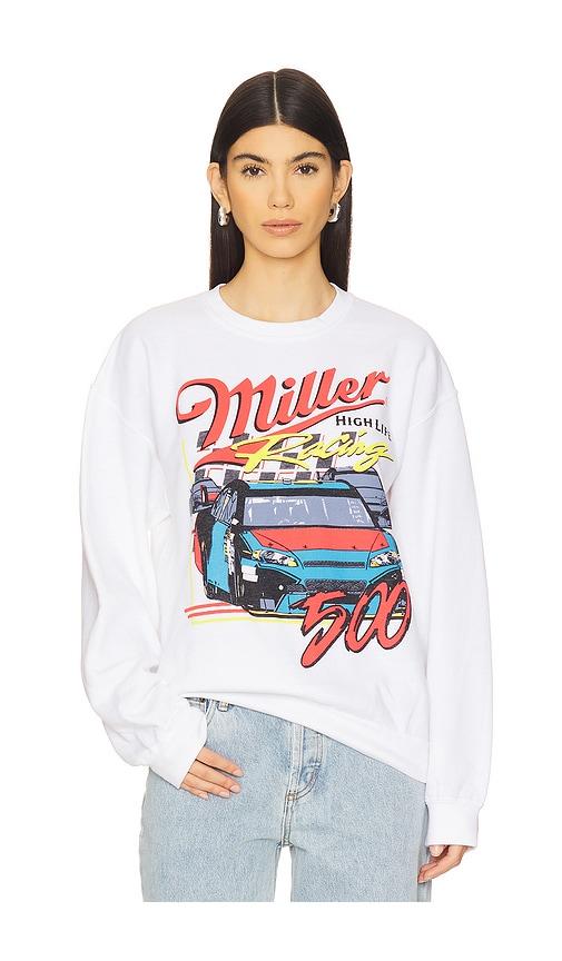 Junk Food Miller Racing 500 Sweatshirt in White by JUNK FOOD