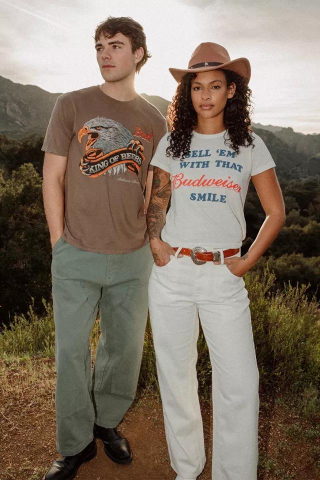 Junk Food Sell 'Em With That Budweiser Smile Tee by JUNK FOOD