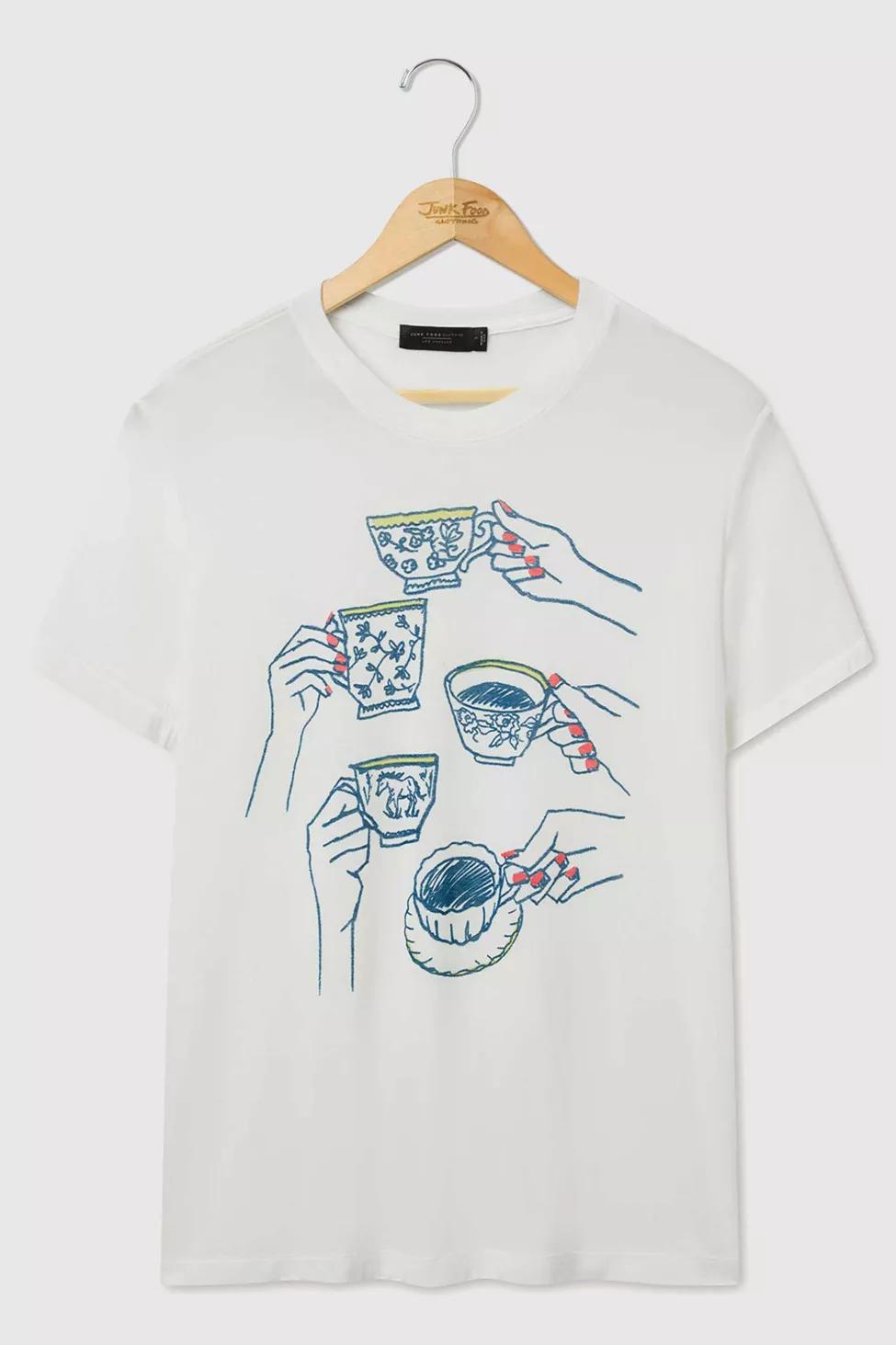 Junk Food Tea Party Tissue Tee by JUNK FOOD