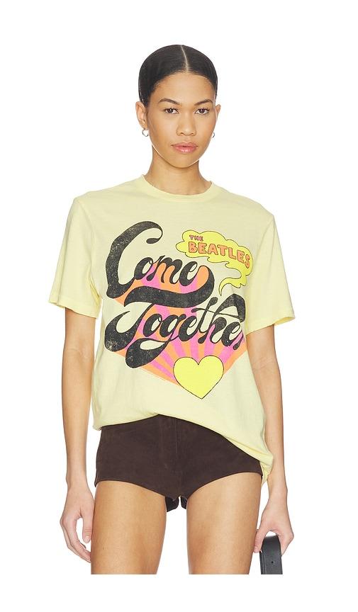 Junk Food The Beatles Come Together Tee in Yellow by JUNK FOOD