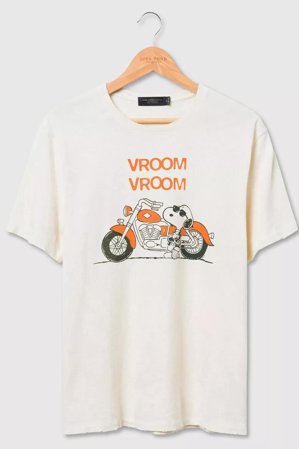 Junk Food Vroom Vroom Snoopy Vintage Tee by JUNK FOOD