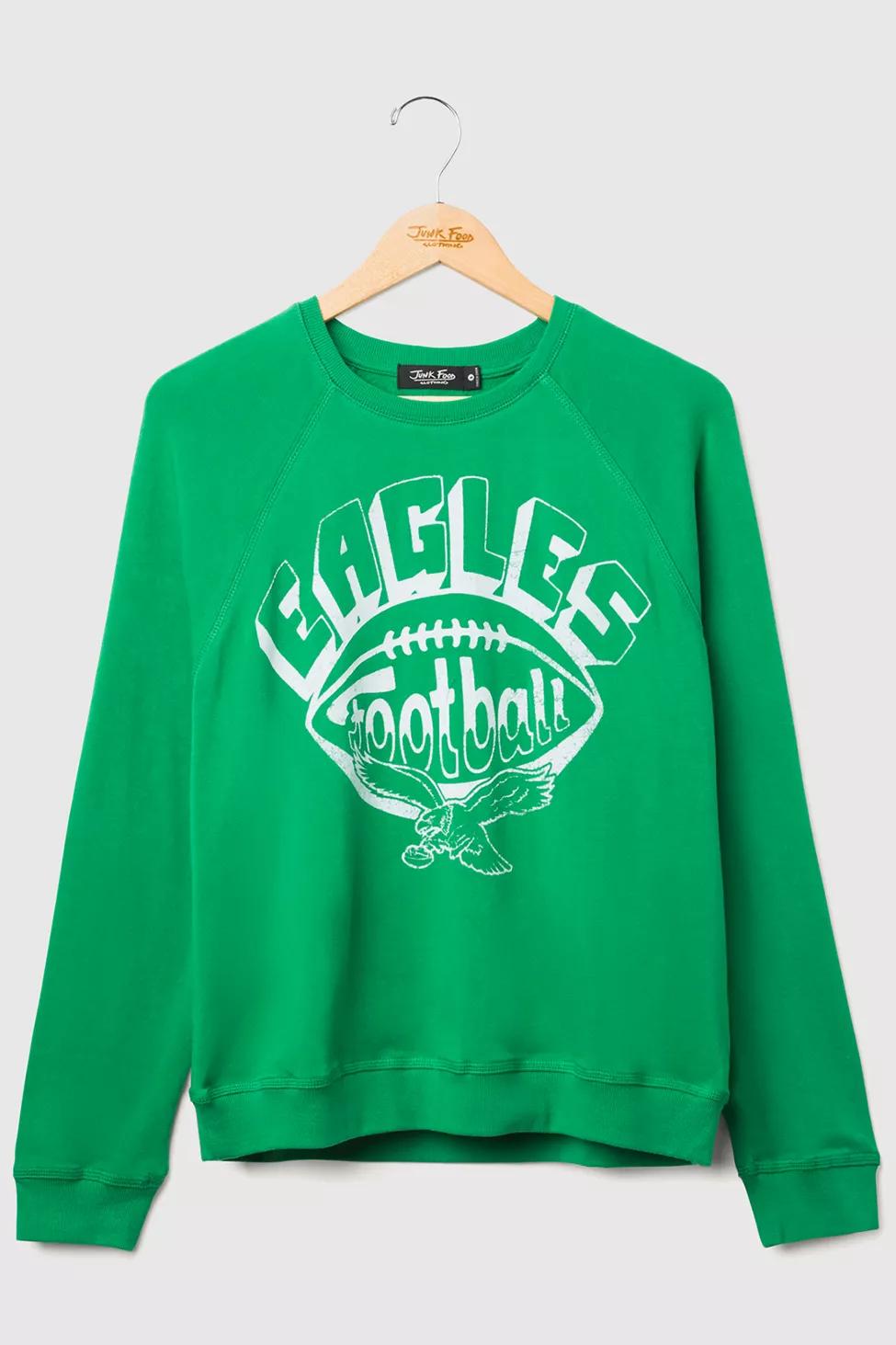 Women's NFL Football Raglan Crewneck Fleece Sweatshirt by JUNK FOOD