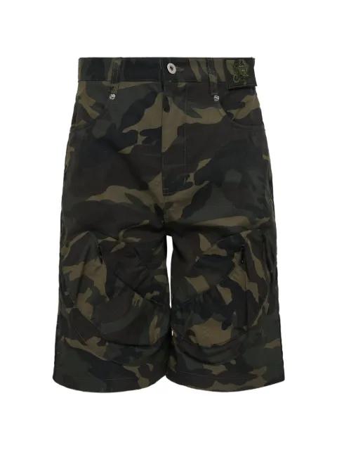 camouflage cargo shorts by JUNTAE KIM