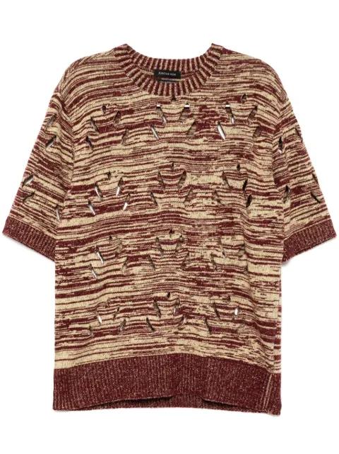 cut-out detailing jumper by JUNTAE KIM