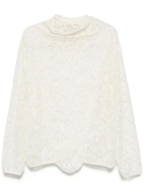 draped lace jumper by JUNTAE KIM