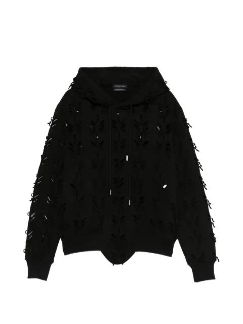 laser-slashed hoodie by JUNTAE KIM