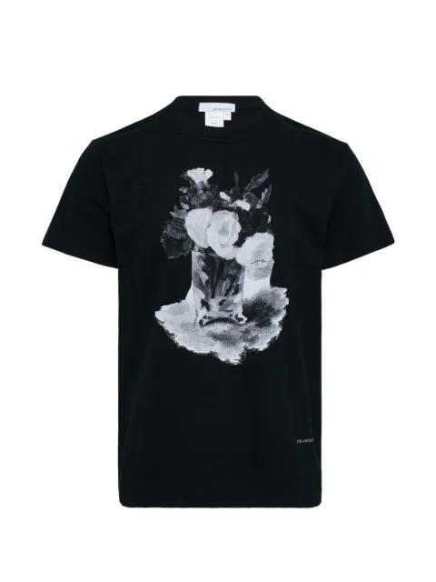 layered flower t-shirt by JUNTAE KIM