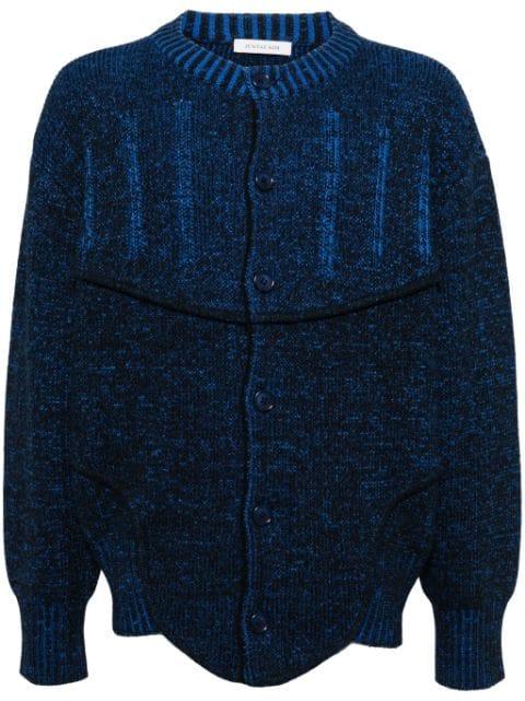 two-tone corset cardigan by JUNTAE KIM