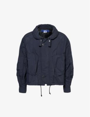 Concealed-hood relaxed-fit woven jacket by JUNYA WATANABE