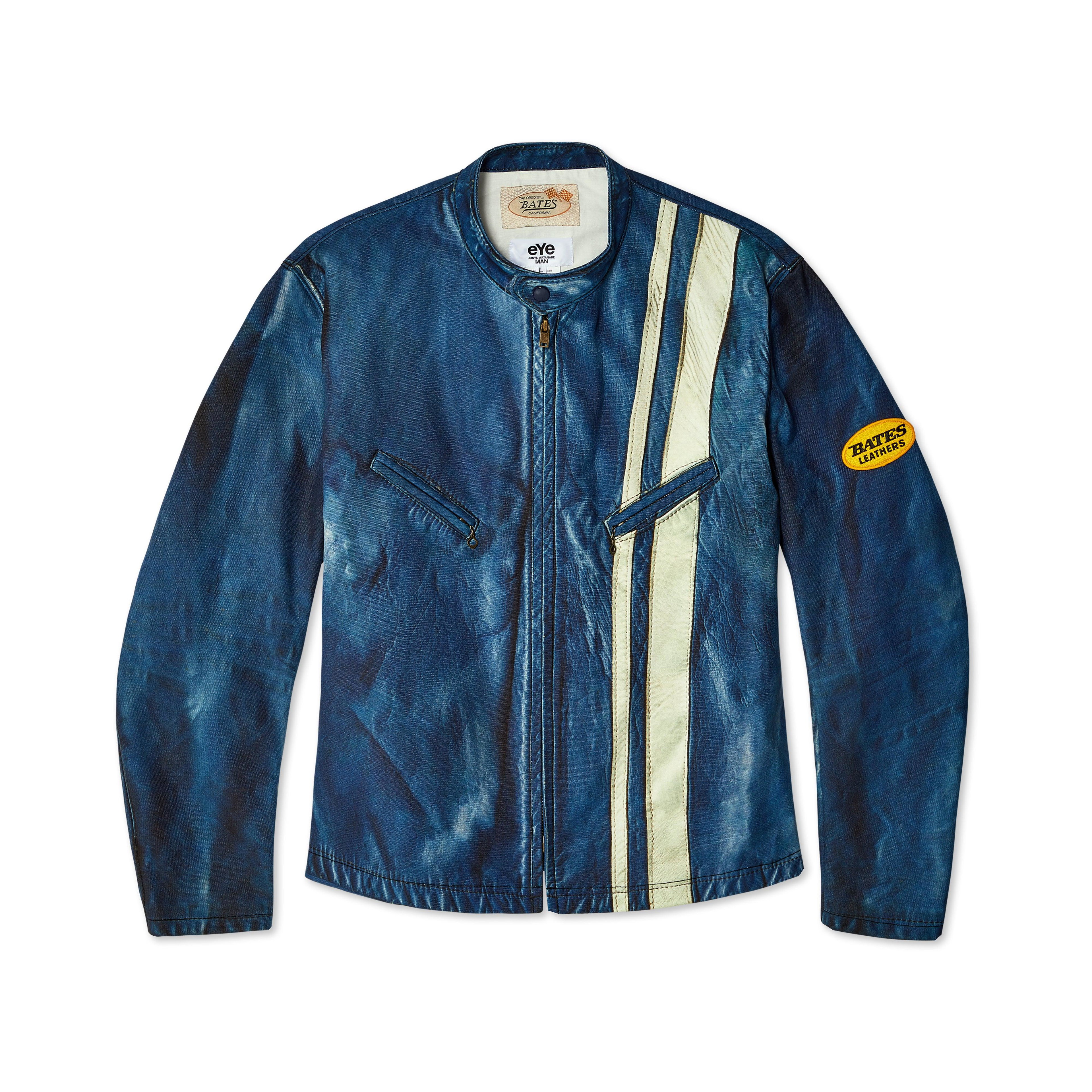 Junya Watanabe MAN - Bates Stripe Print Jacket - (Blue/White) by JUNYA WATANABE