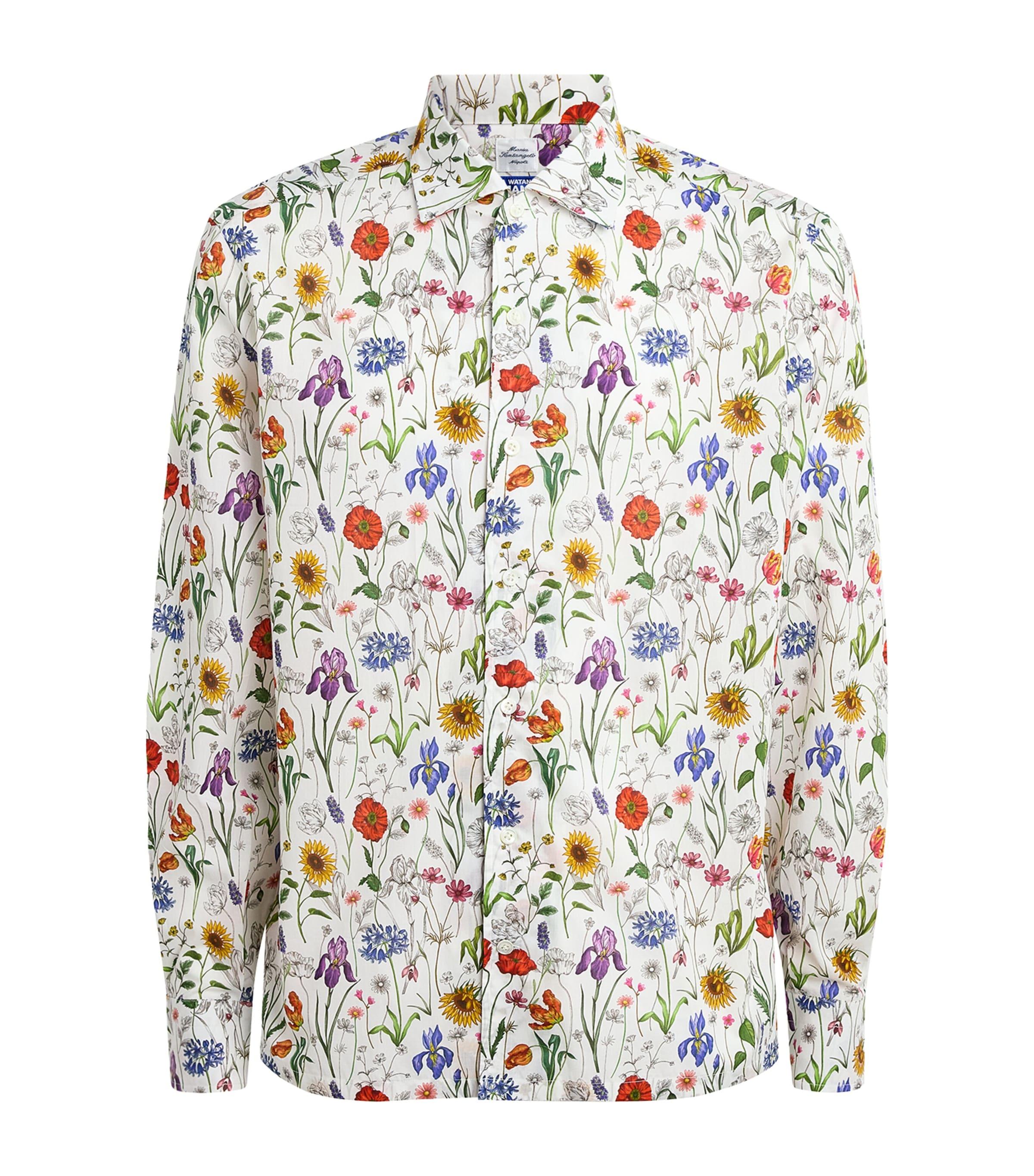 Junya Watanabe MAN Cotton Floral Print Shirt by JUNYA WATANABE