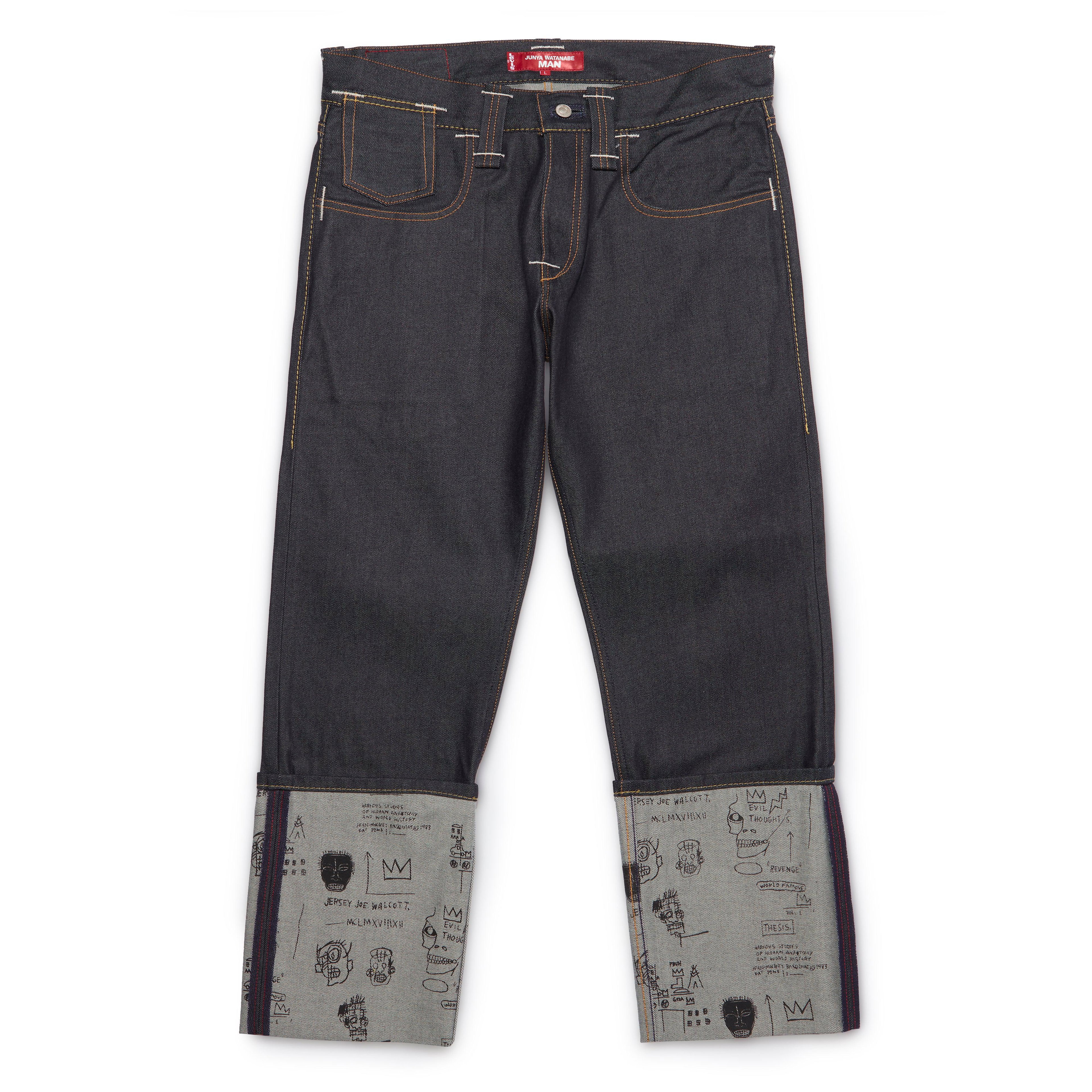 Junya Watanabe MAN - Levi’s x Jean-Michel Basquiat Selvedge Denim Jeans - (Indigo) by JUNYA WATANABE