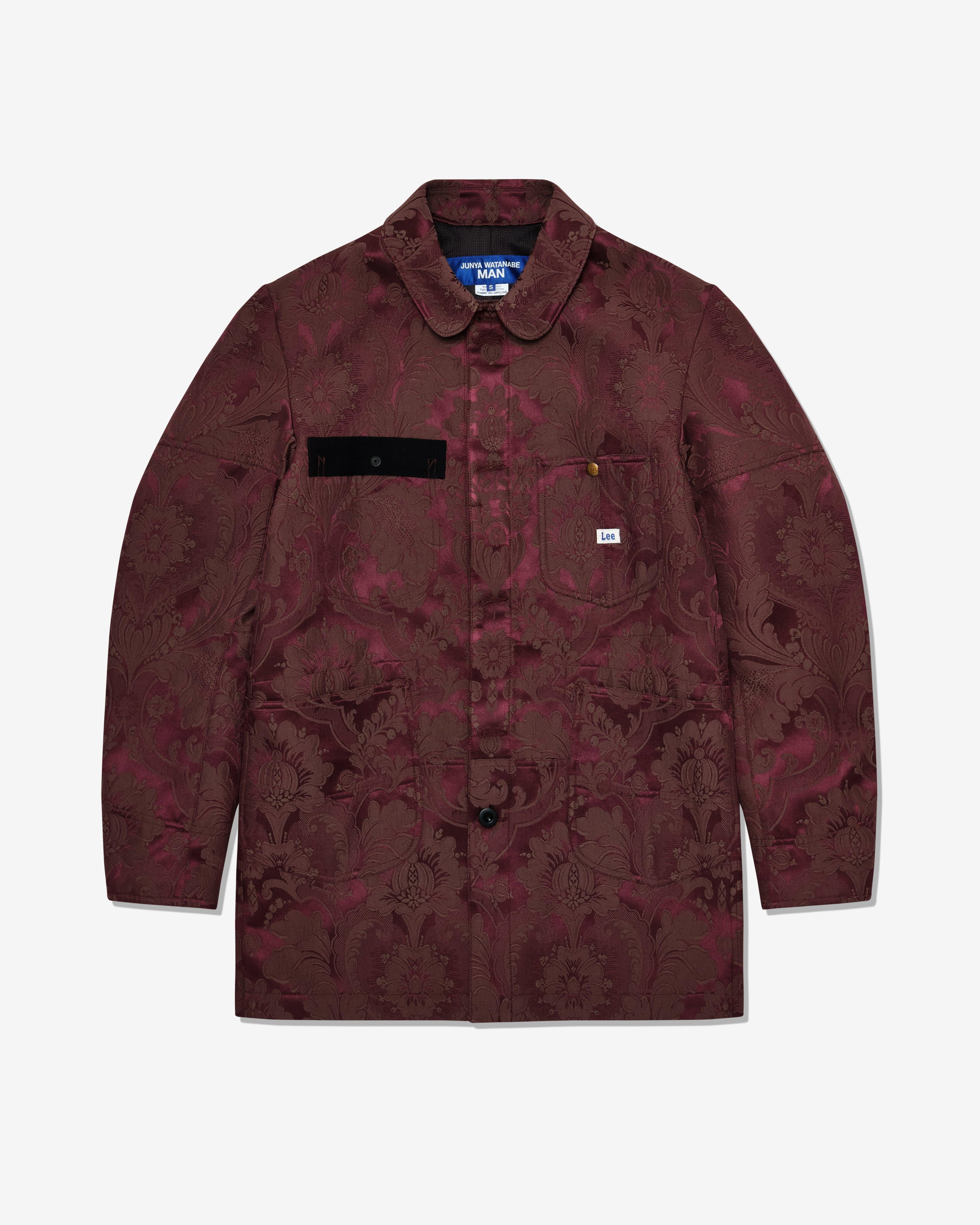 Junya Watanabe Man - Men's Damask Pattern Coat - (Burgundy) by JUNYA WATANABE