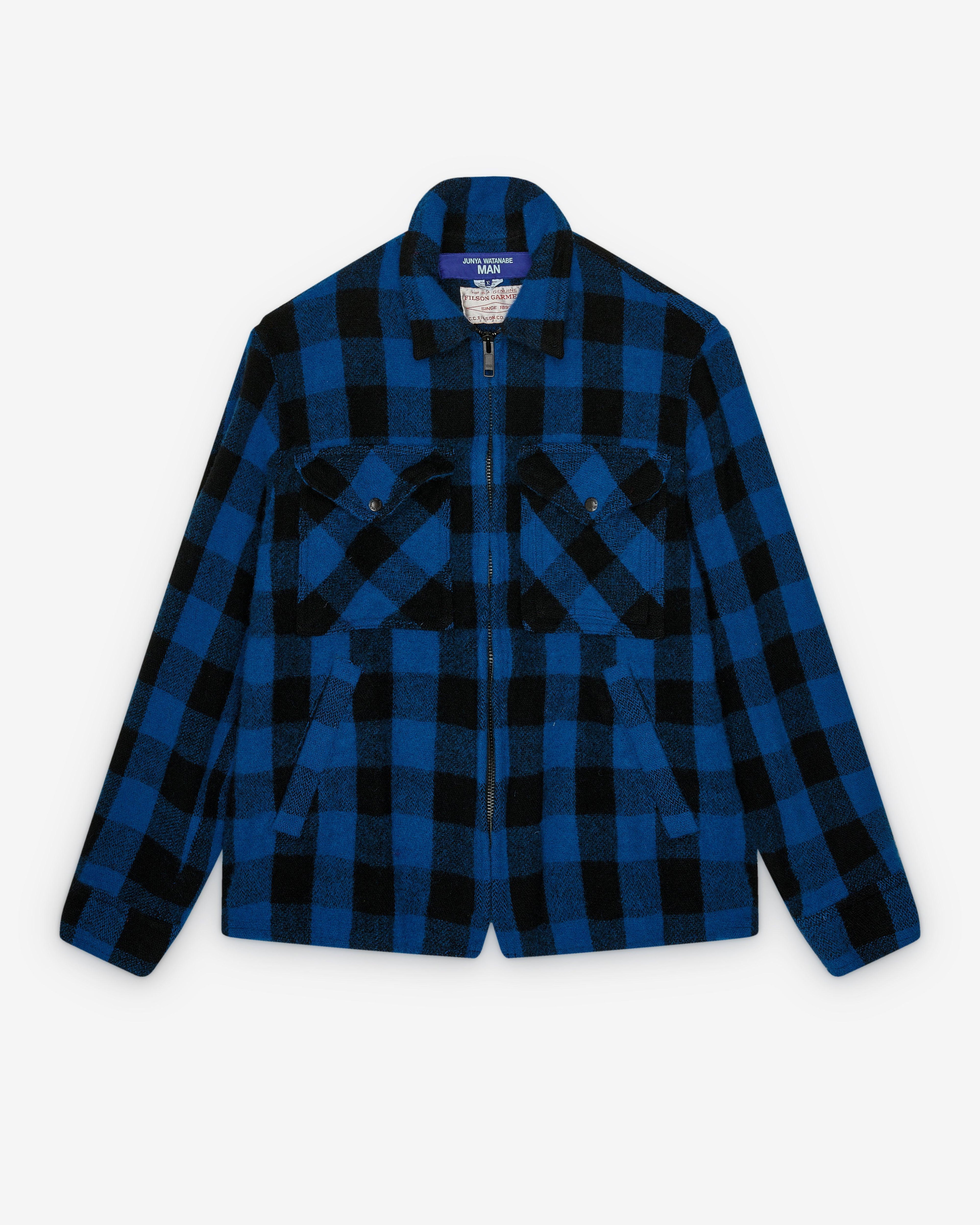 Junya Watanabe Man  - Men's Filson Check Jacket - (Blue) by JUNYA WATANABE
