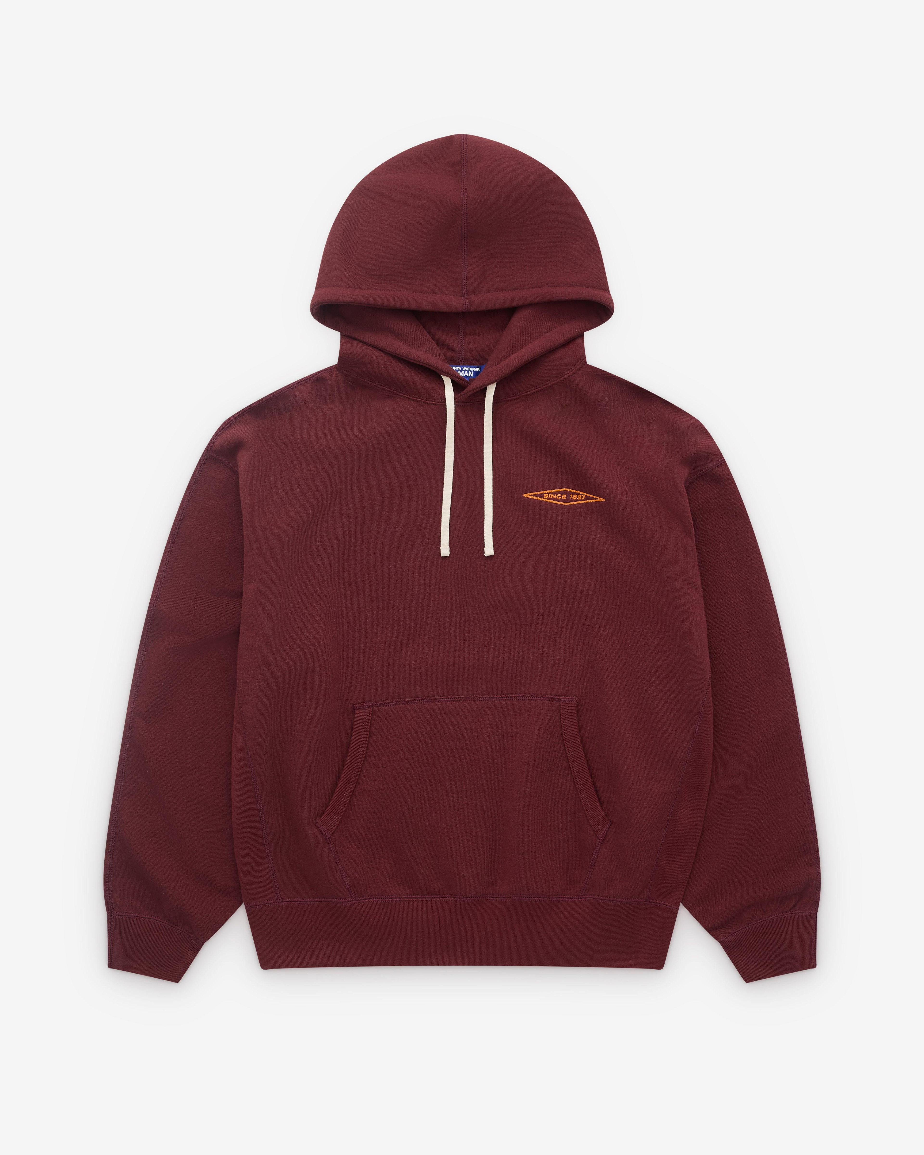 Junya Watanabe Man - Men’s Filson Hooded Sweatshirt - (Burgundy) by JUNYA WATANABE