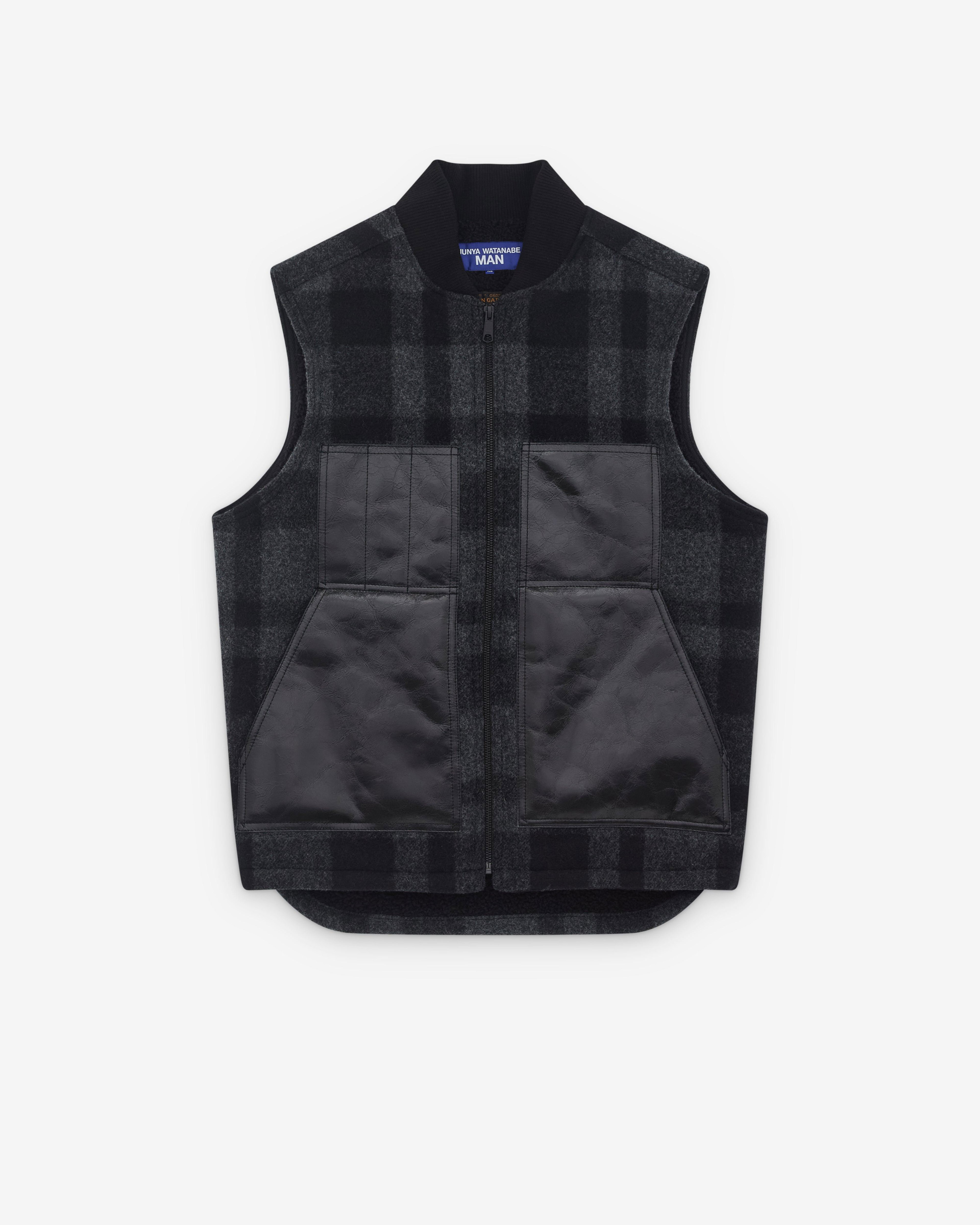 Junya Watanabe Man  - Men’s Filson Vest - (Grey/Black) by JUNYA WATANABE