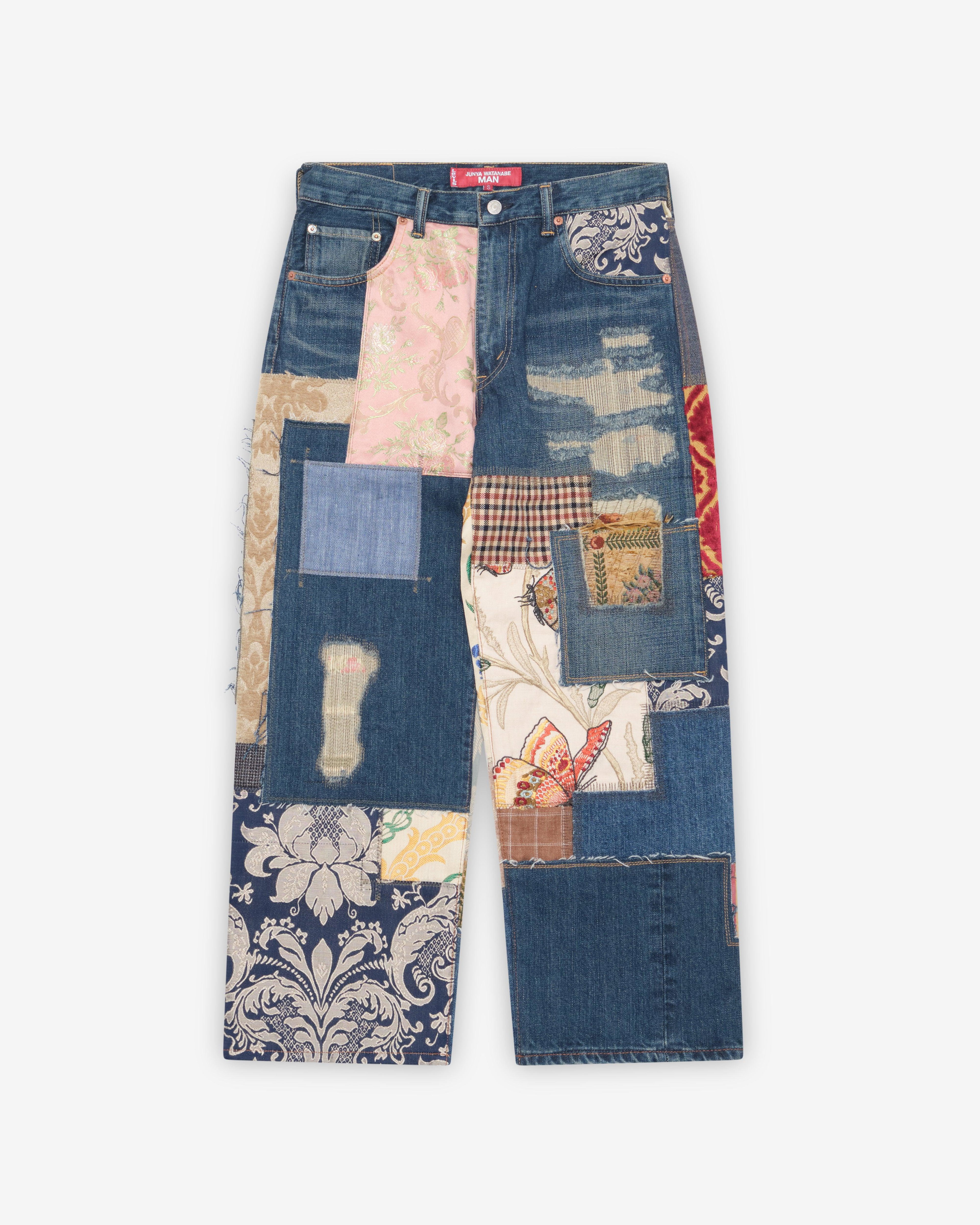 Junya Watanabe Man - Men's Patchwork Jeans - (Indigo) by JUNYA WATANABE