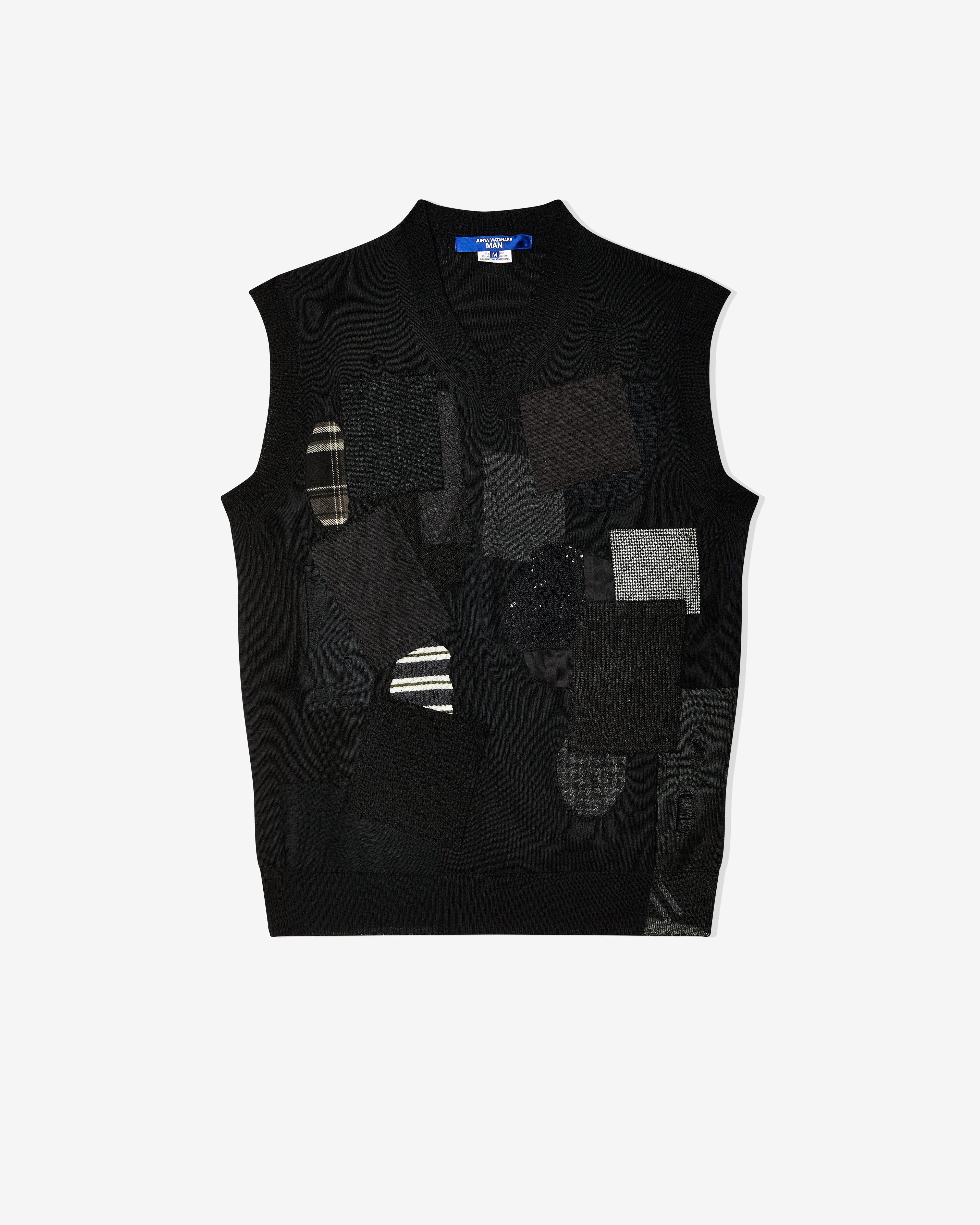 Junya Watanabe Man - Men's Patchwork Vest - (Black) by JUNYA WATANABE