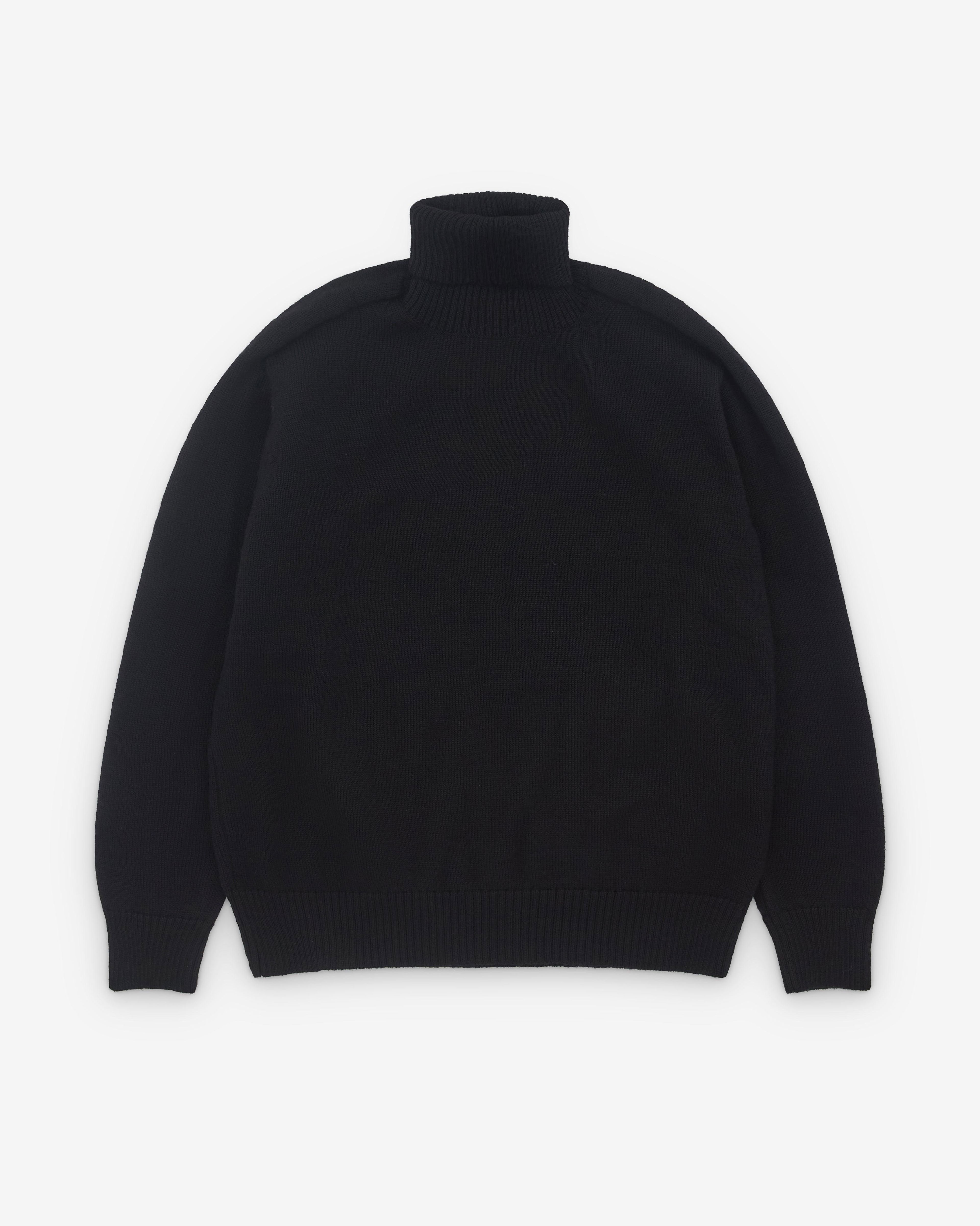 Junya Watanabe Man - Men’s Roll Neck Sweater - (Black) by JUNYA WATANABE