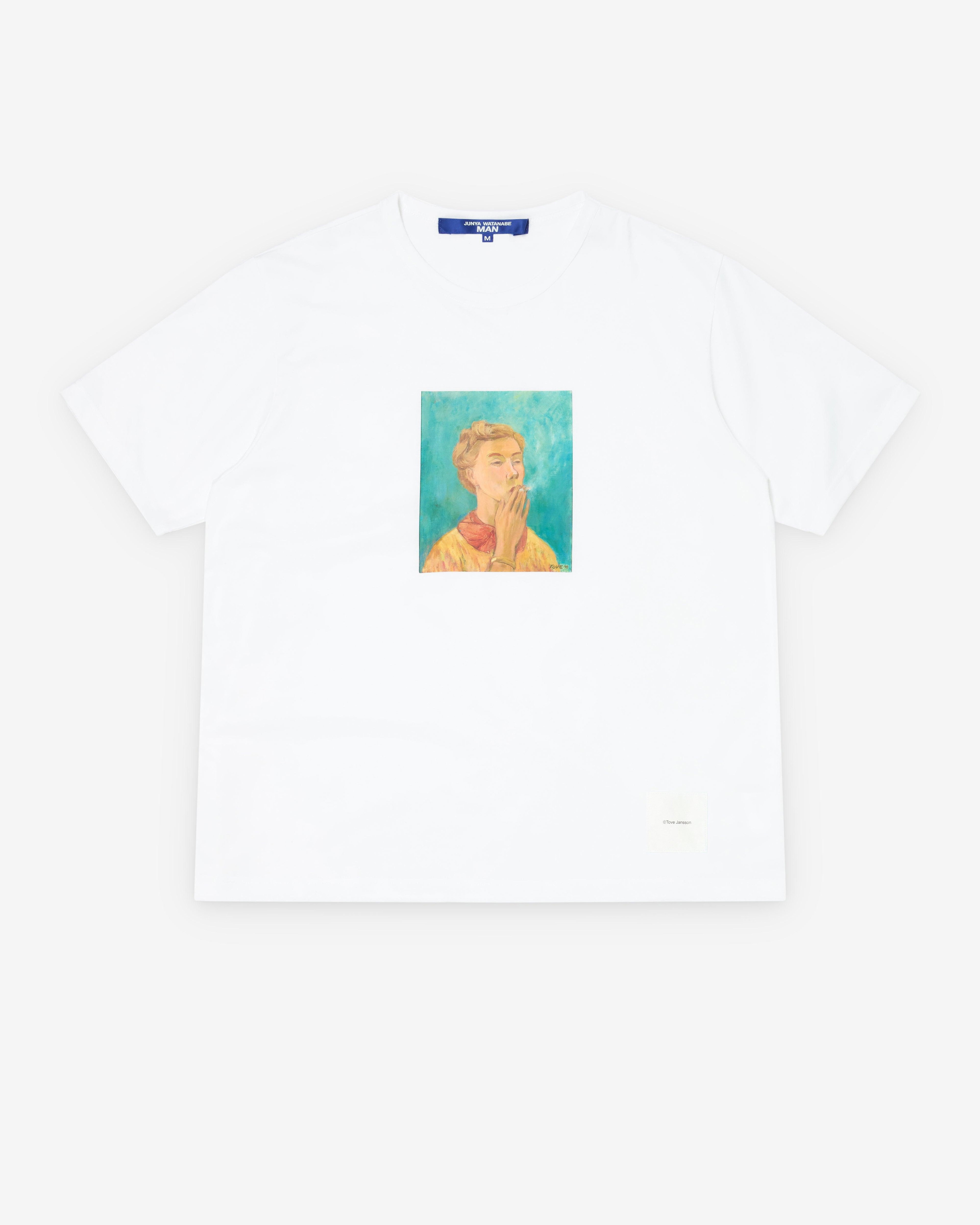 Junya Watanabe Man  - Men's Tove Jansson T-Shirt - (White) by JUNYA WATANABE