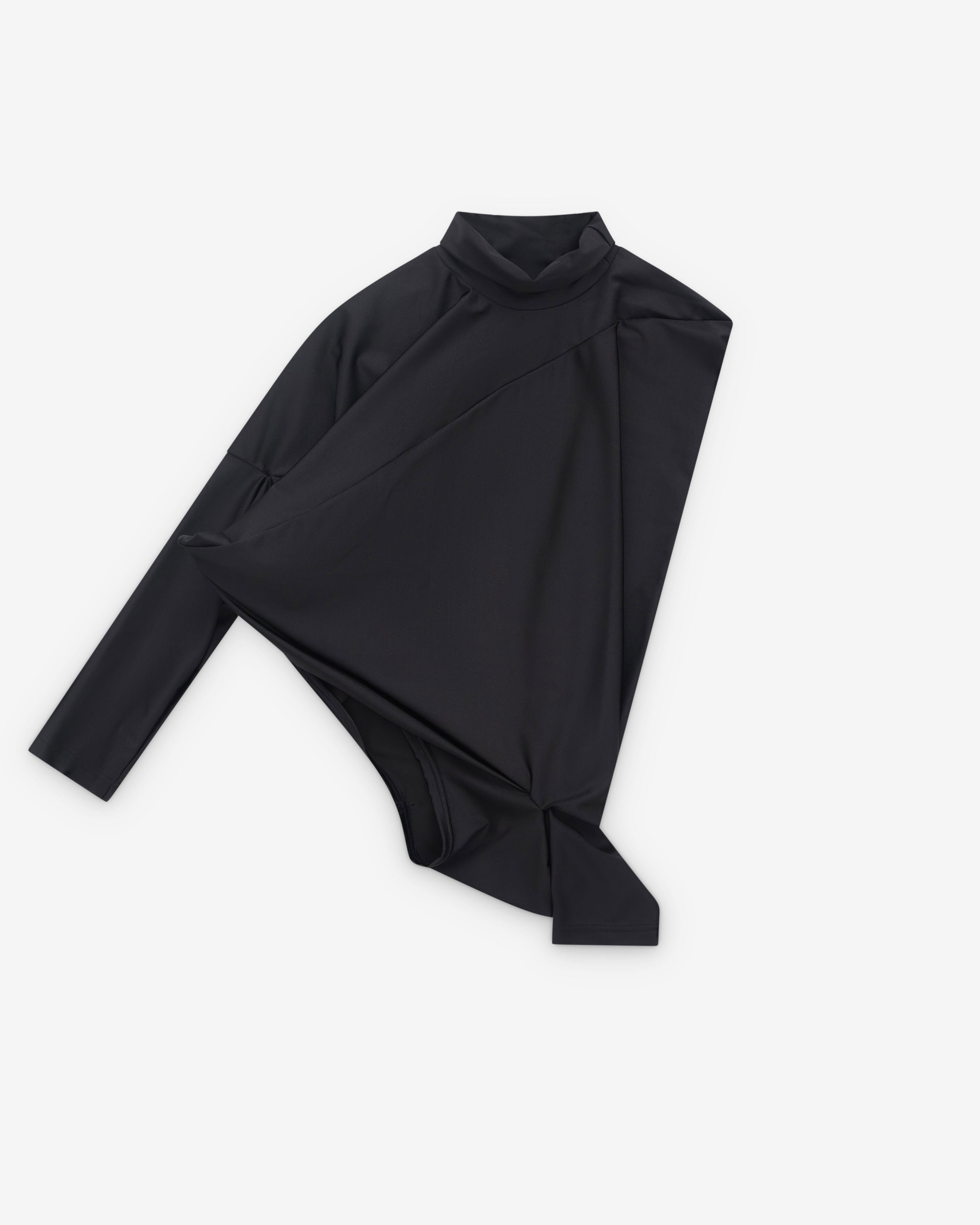 Junya Watanabe - Women’s Asymmetric Long Sleeve T-Shirt - (Black) by JUNYA WATANABE
