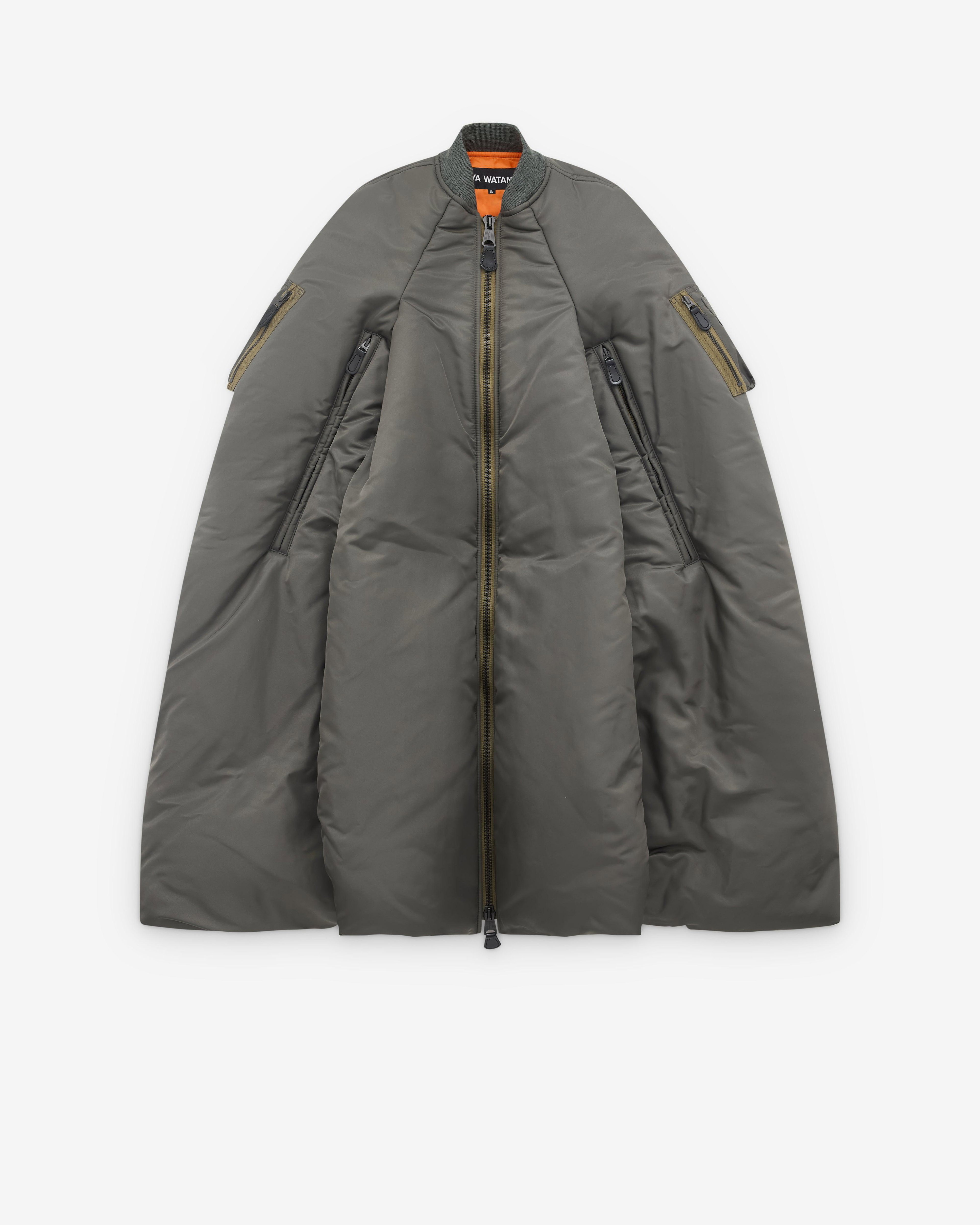 Junya Watanabe - Women’s Bomber Cape - (Khaki) by JUNYA WATANABE