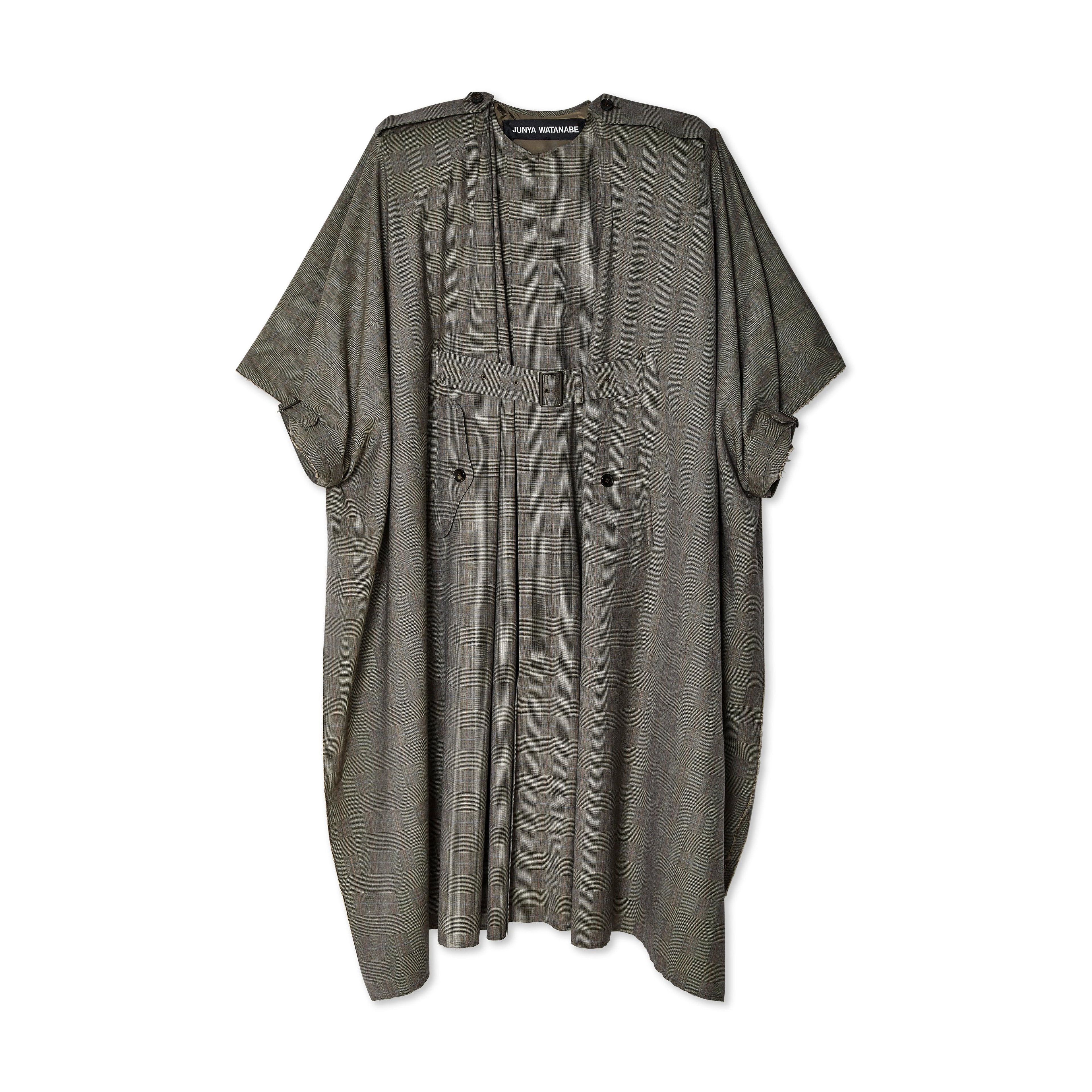 Junya Watanabe - Women's Coat - (Black/Beige) by JUNYA WATANABE