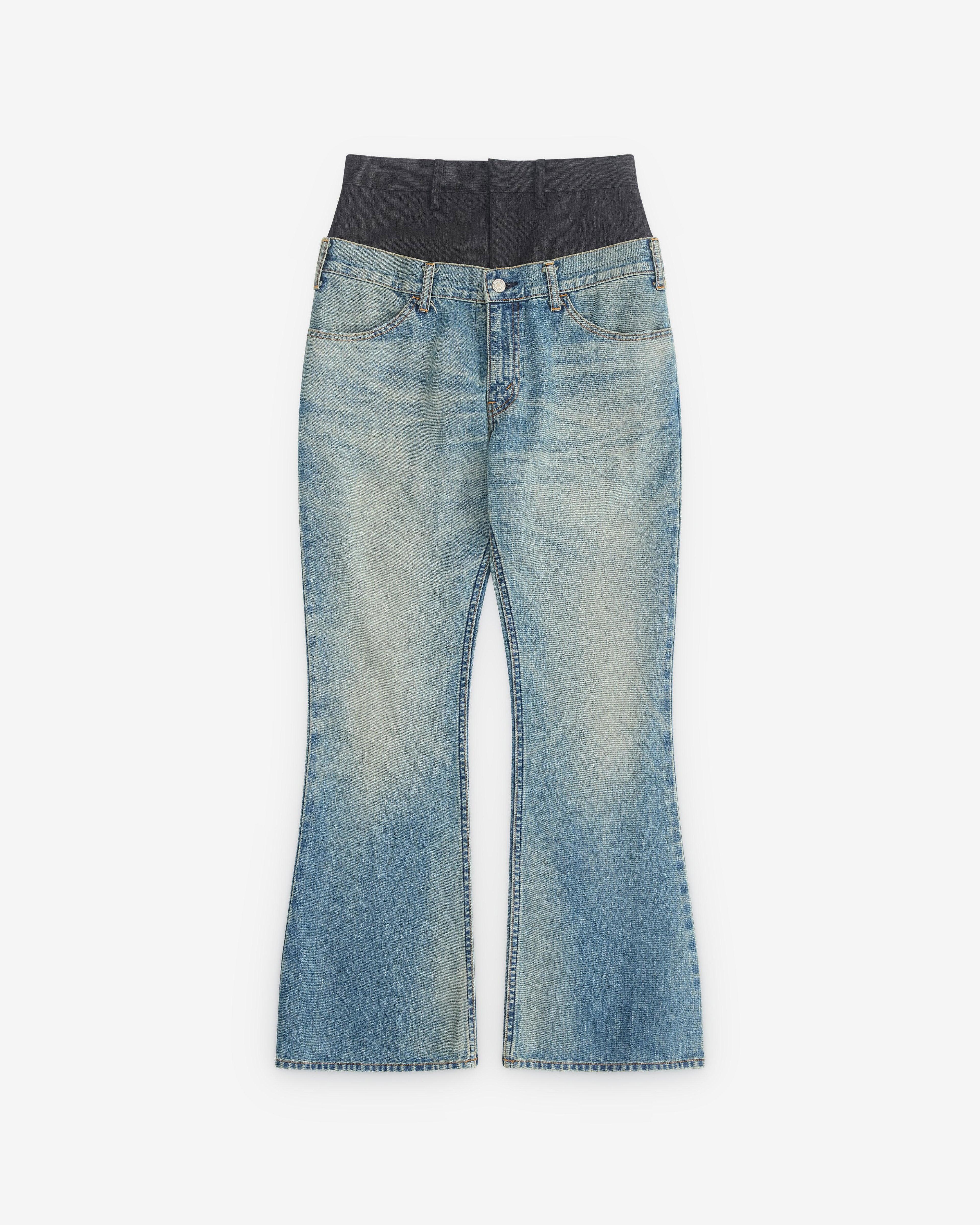 Junya Watanabe - Women’s Double Waistband Jeans - (Stone Wash) by JUNYA WATANABE