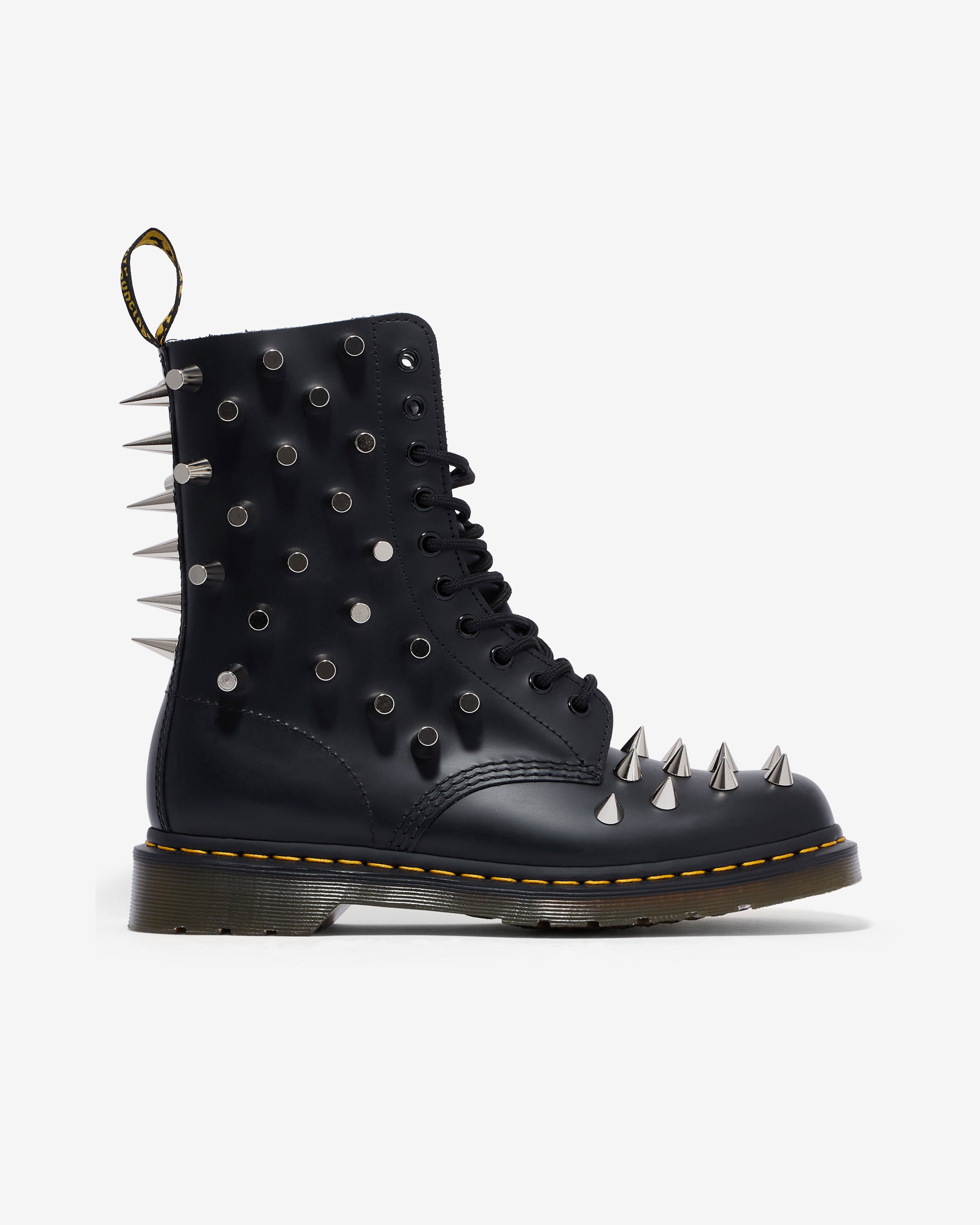 Junya Watanabe - Women’s Dr Martens Studded 1460 Boots - (Black) by JUNYA WATANABE