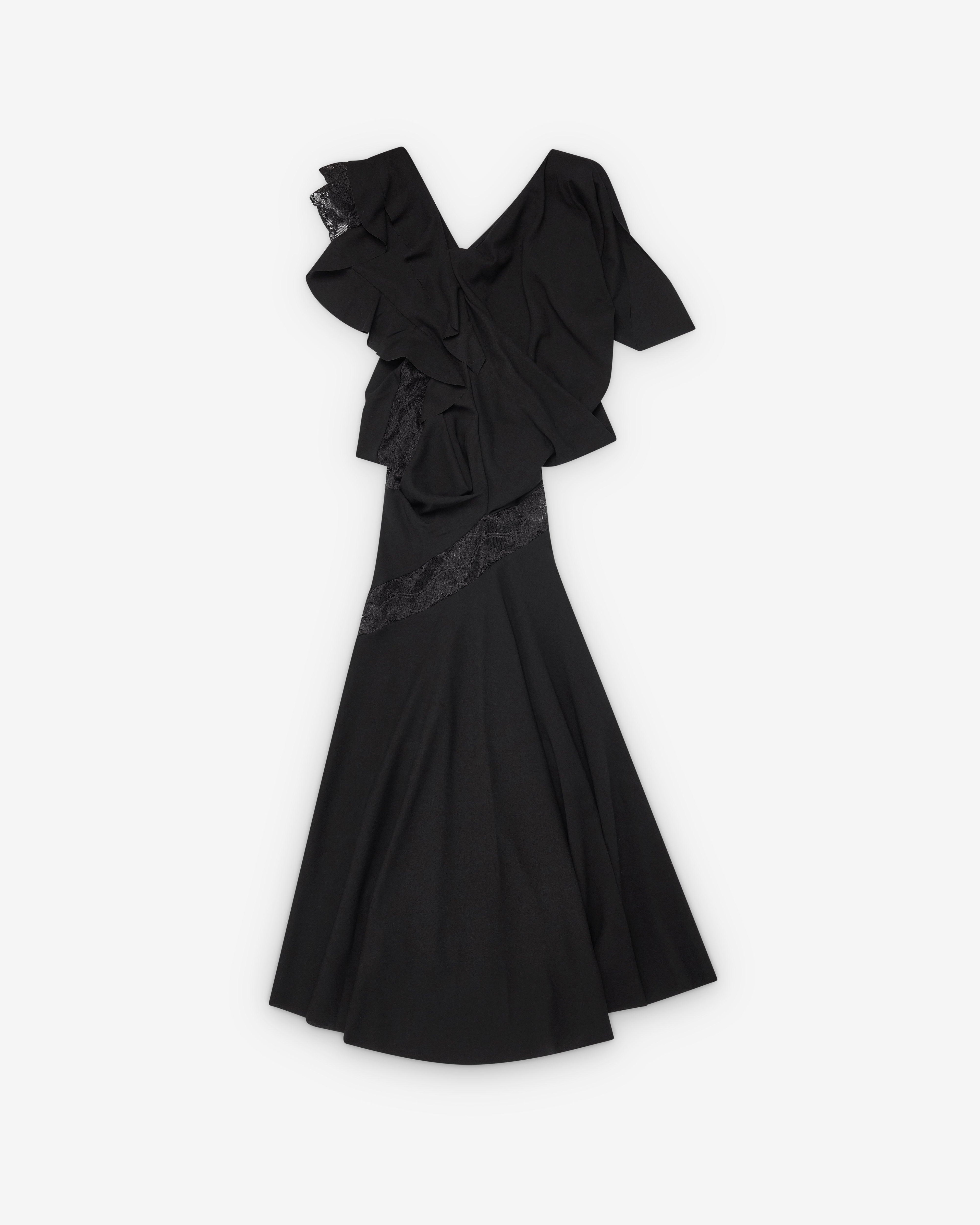 Junya Watanabe - Women's Lace Trim Dress - (Black) by JUNYA WATANABE