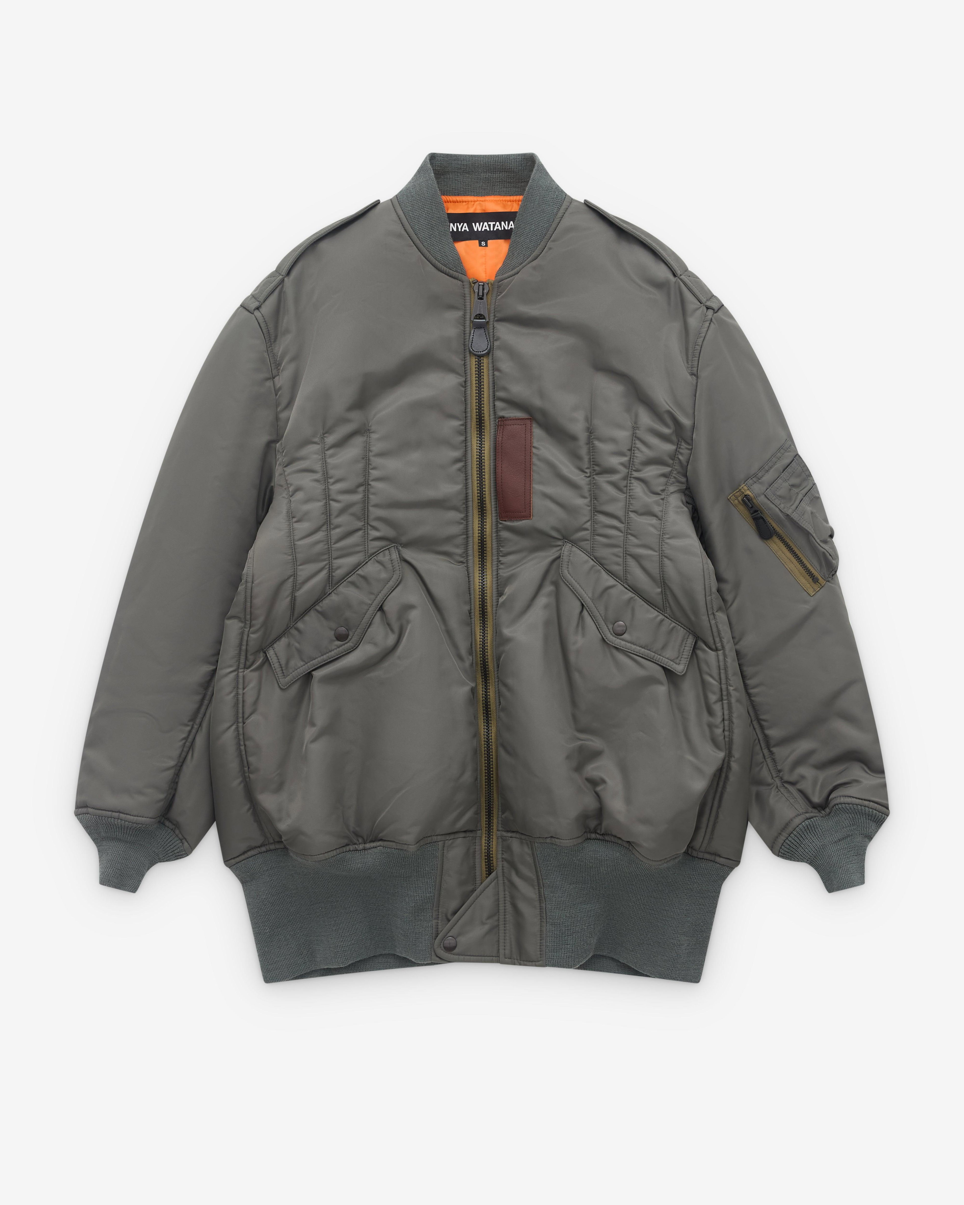 Junya Watanabe - Women’s Long Line Bomber Jacket - (Khakk) by JUNYA WATANABE