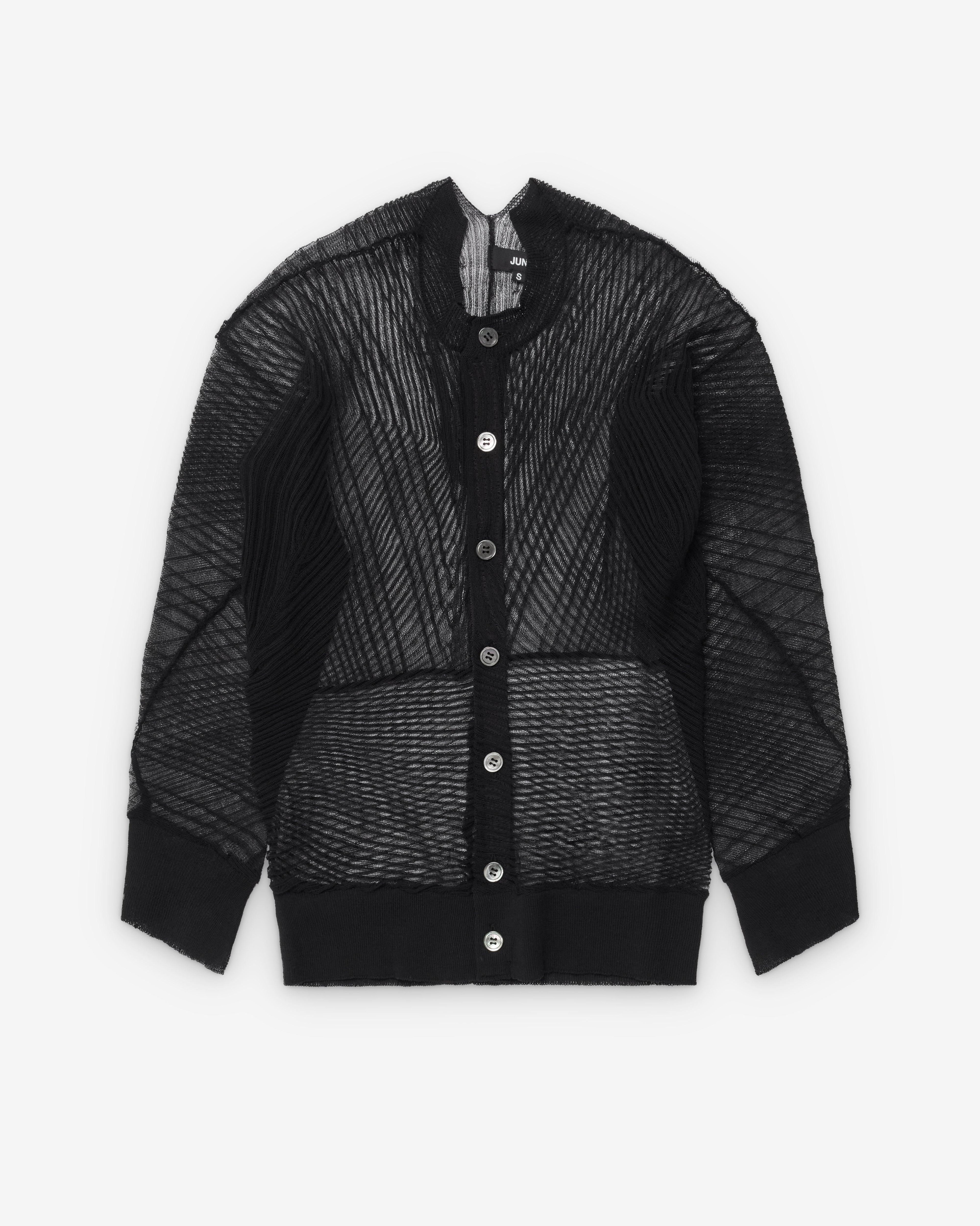 Junya Watanabe - Women's Mesh Cardigan - (Black) by JUNYA WATANABE