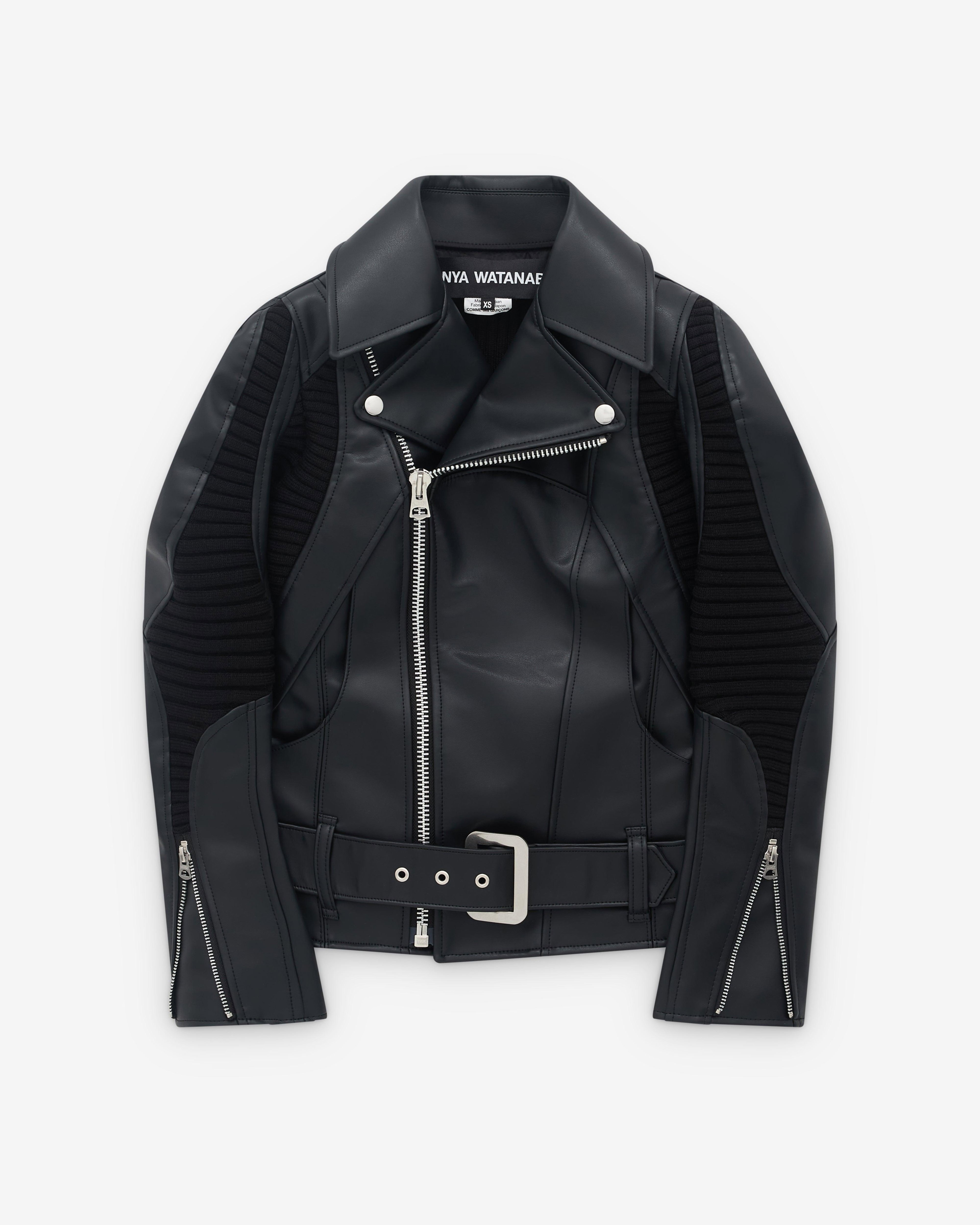 Junya Watanabe - Women’s Panelled Biker Jacket - (Black) by JUNYA WATANABE