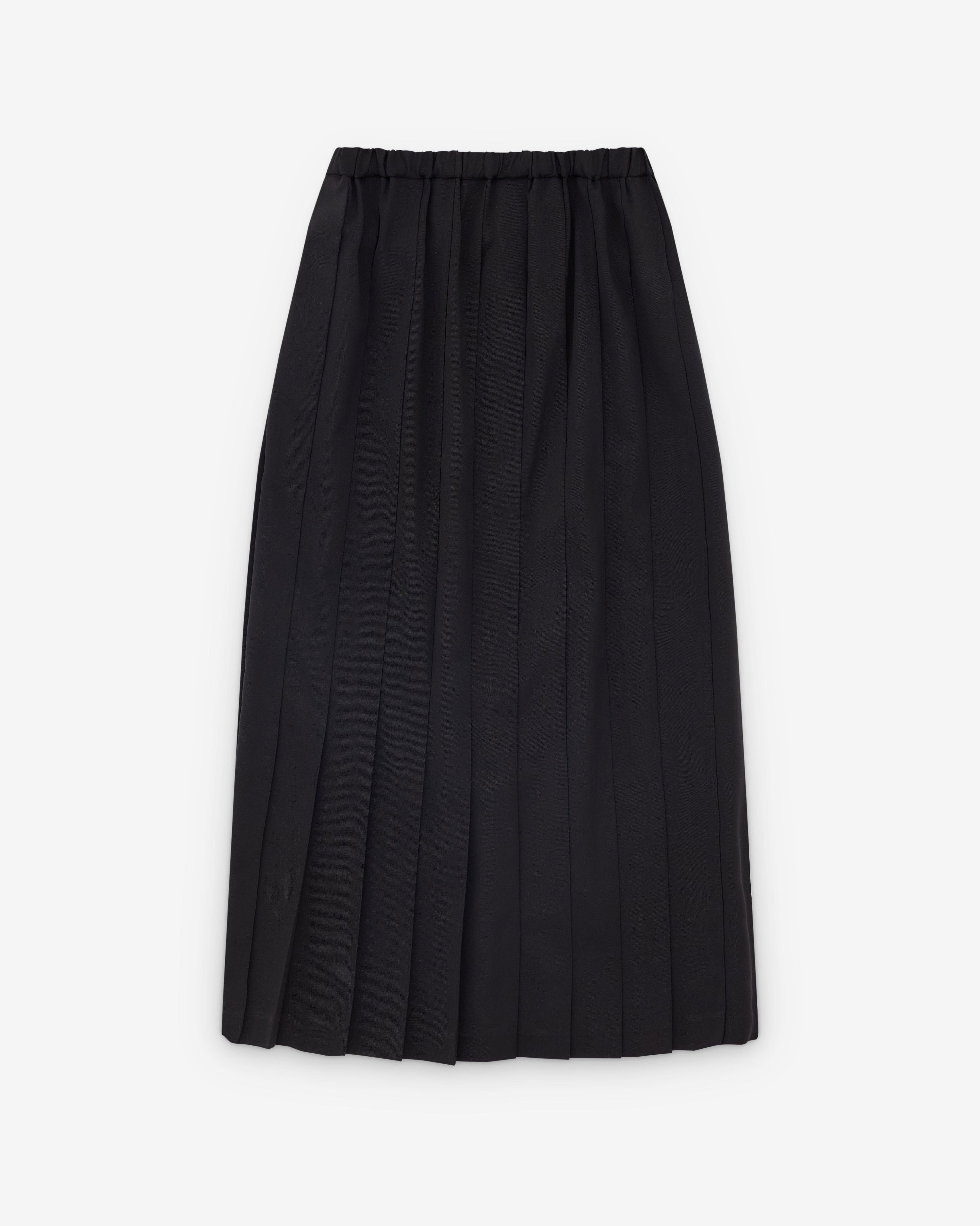 Junya Watanabe - Women’s Pleated Skirt - (Black) by JUNYA WATANABE