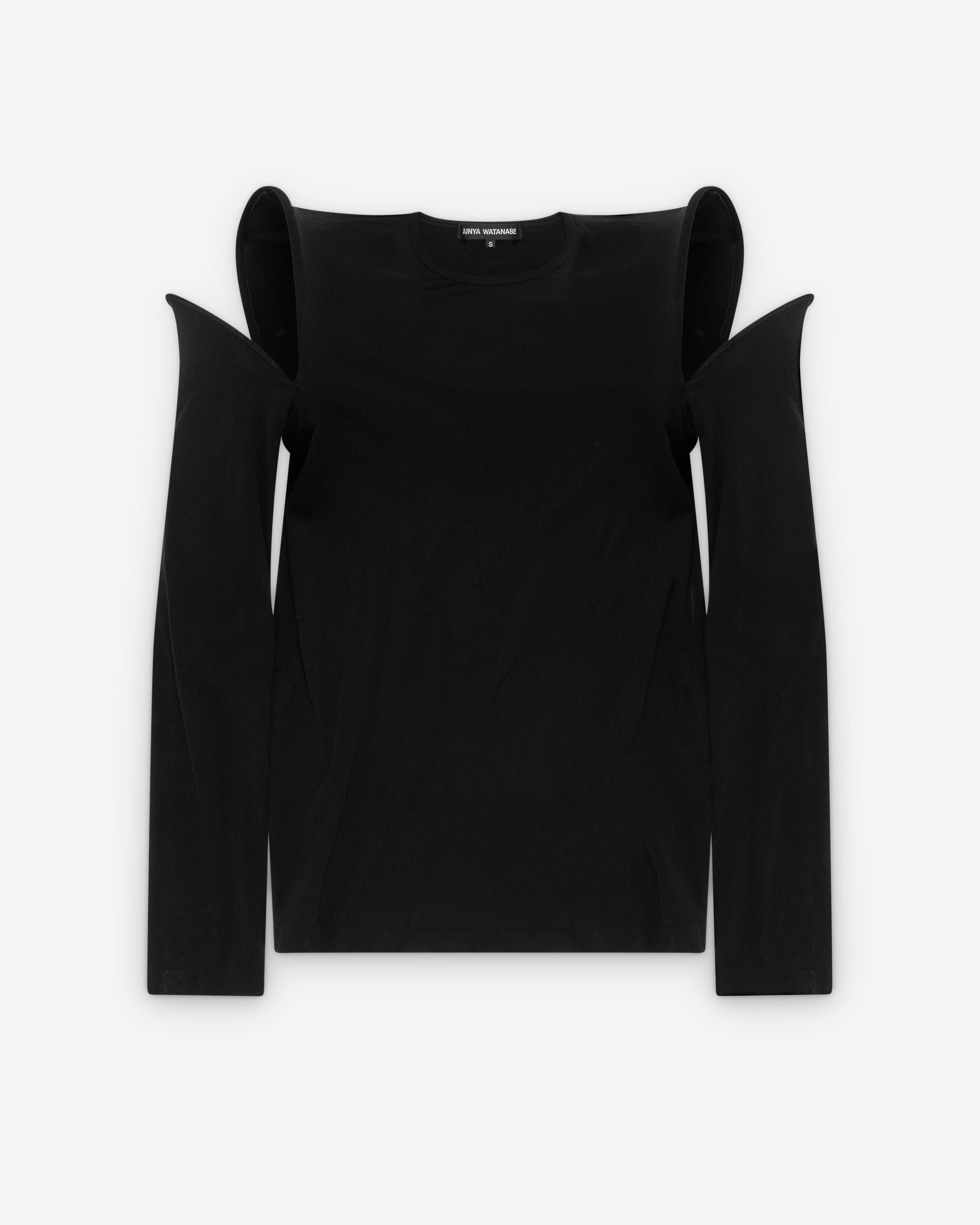 Junya Watanabe - Women's Point Shoulder Top - (Black) by JUNYA WATANABE