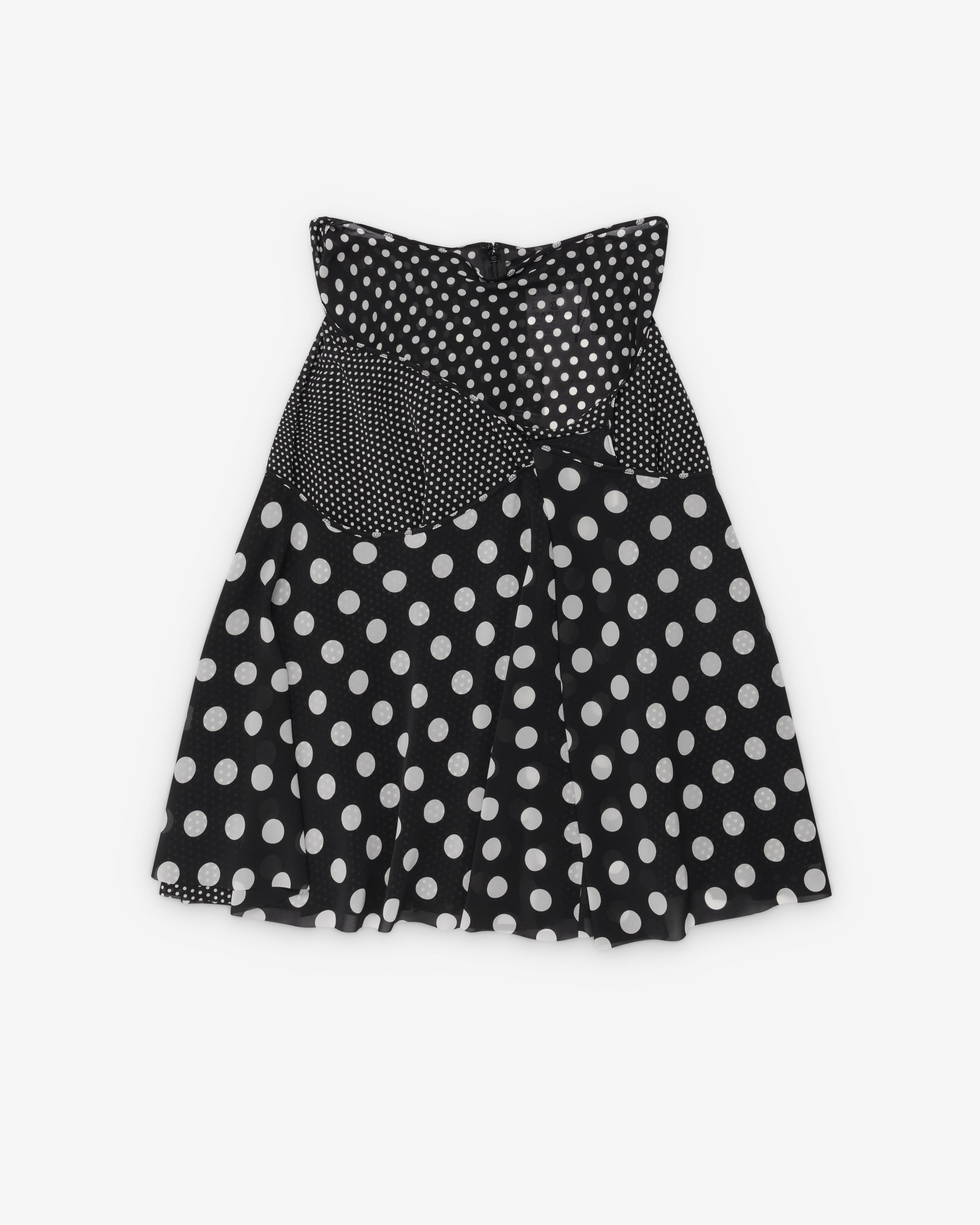 Junya Watanabe - Women's Polka Dot Georgette Skirt - (Black/White) by JUNYA WATANABE