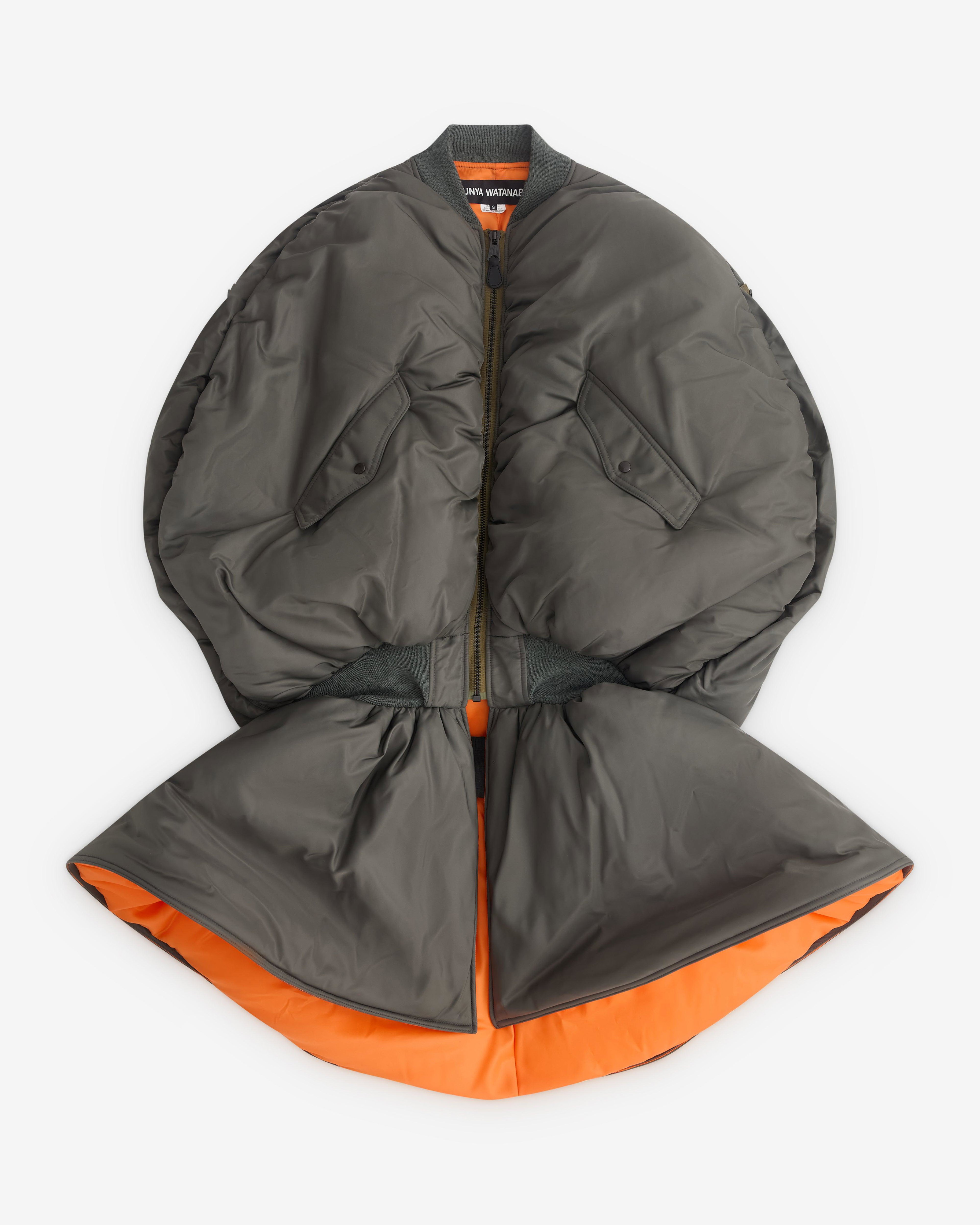 Junya Watanabe - Women’s Sleeveless Bomber Jacket - (Khaki) by JUNYA WATANABE