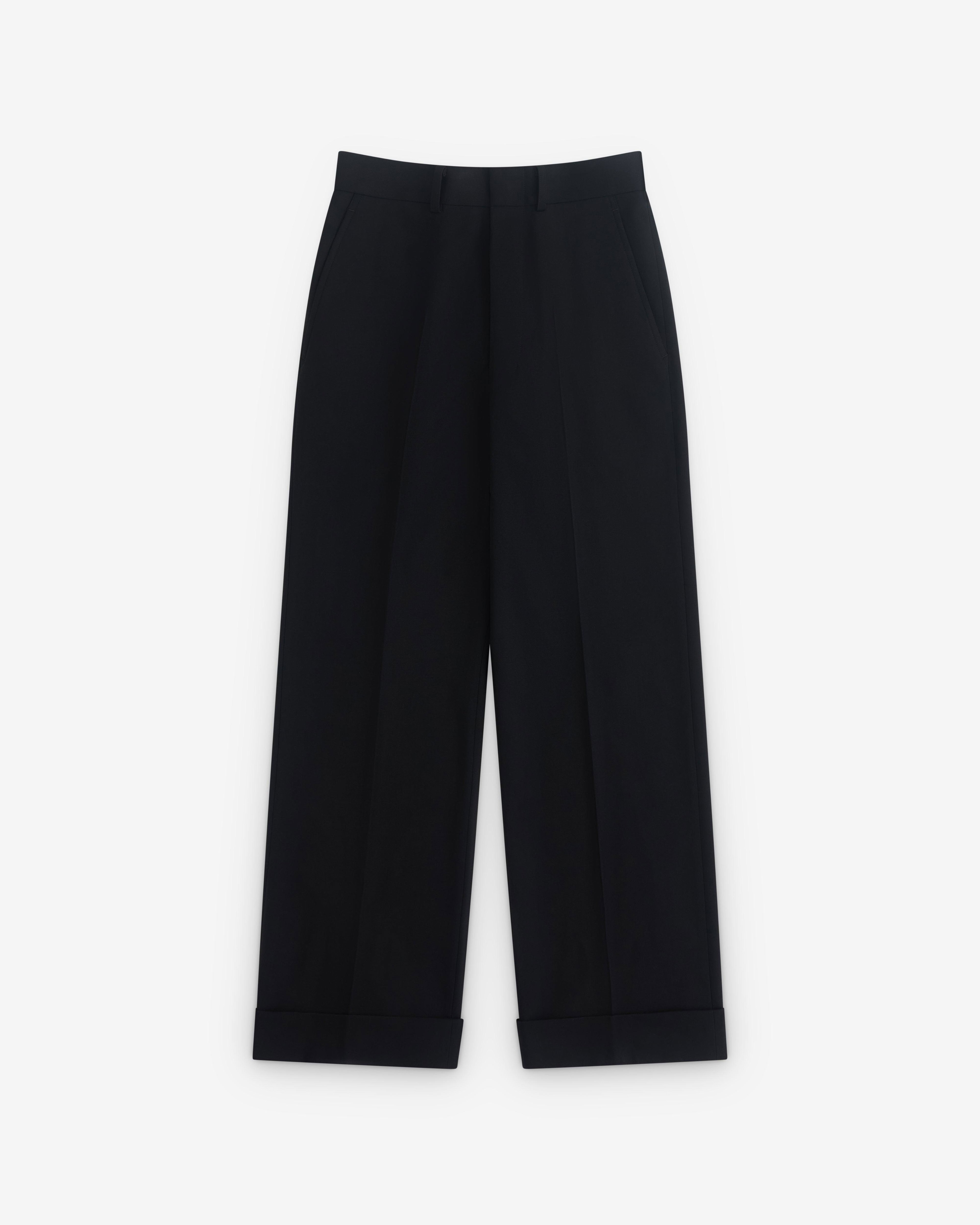 Junya Watanabe - Women’s Straight Leg Trousers - (Black) by JUNYA WATANABE