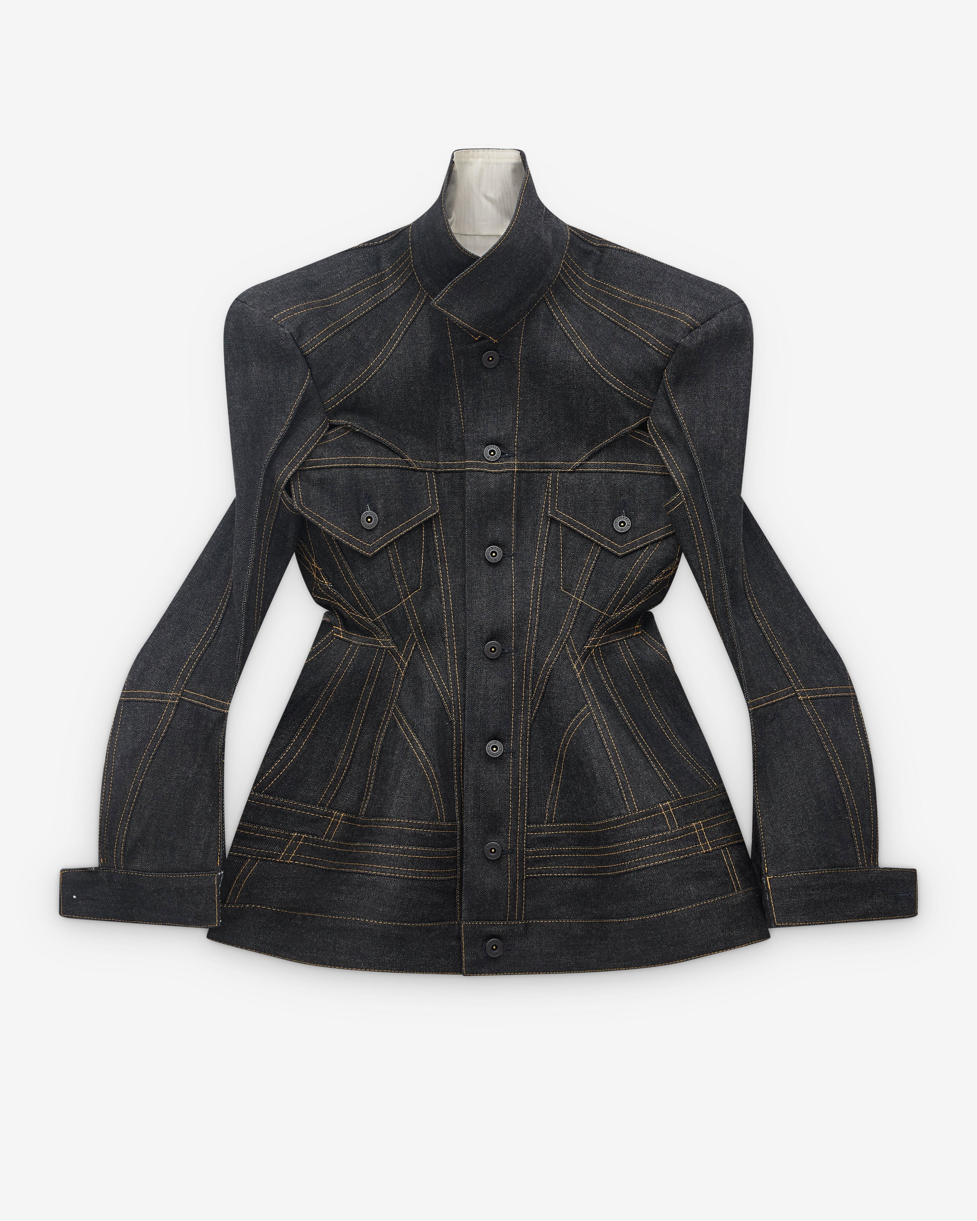 Junya Watanabe - Women’s Structured Denim Jacket - (Indigo) by JUNYA WATANABE
