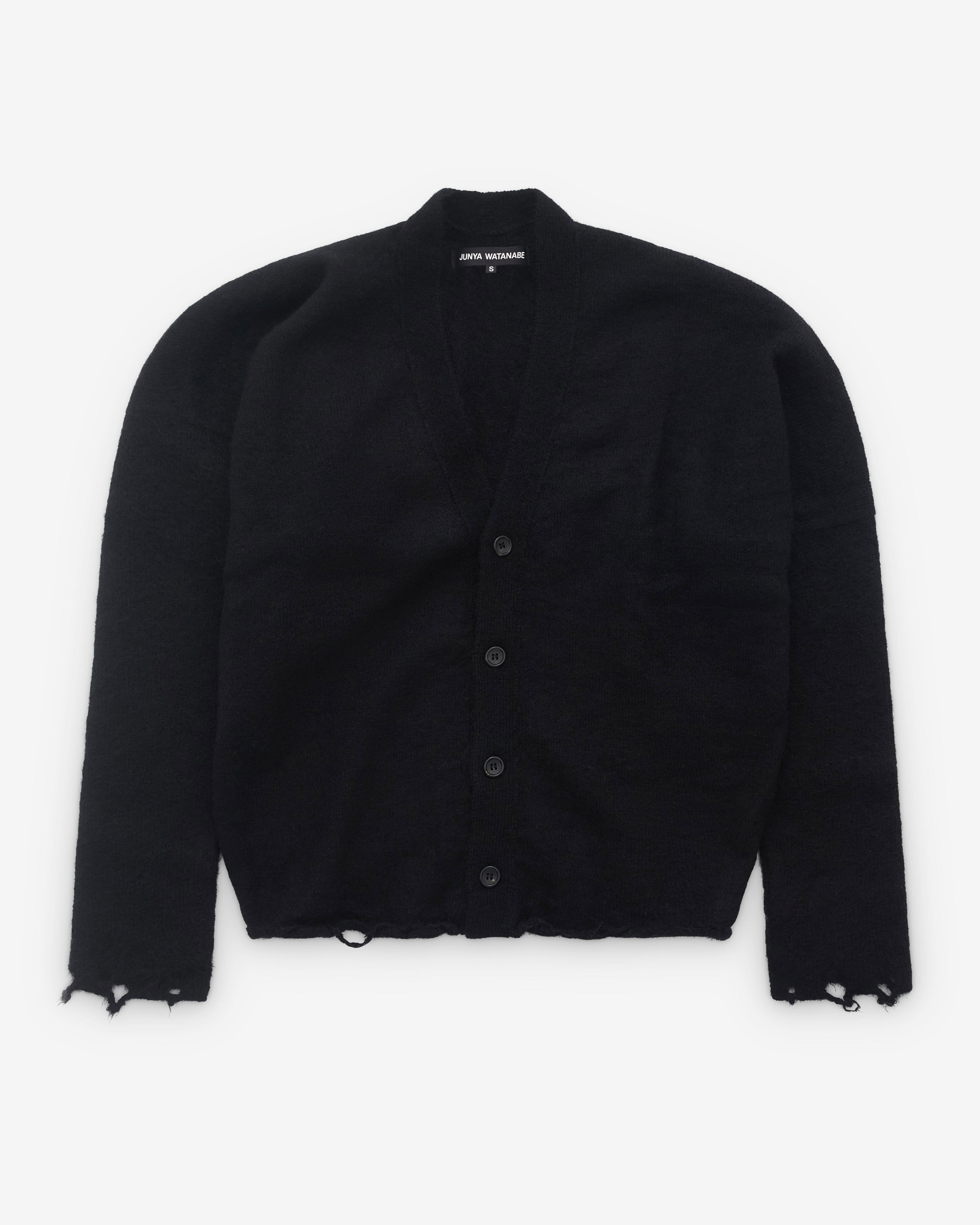 Junya Watanabe - Women’s V-Neck Cardigan - (Black) by JUNYA WATANABE