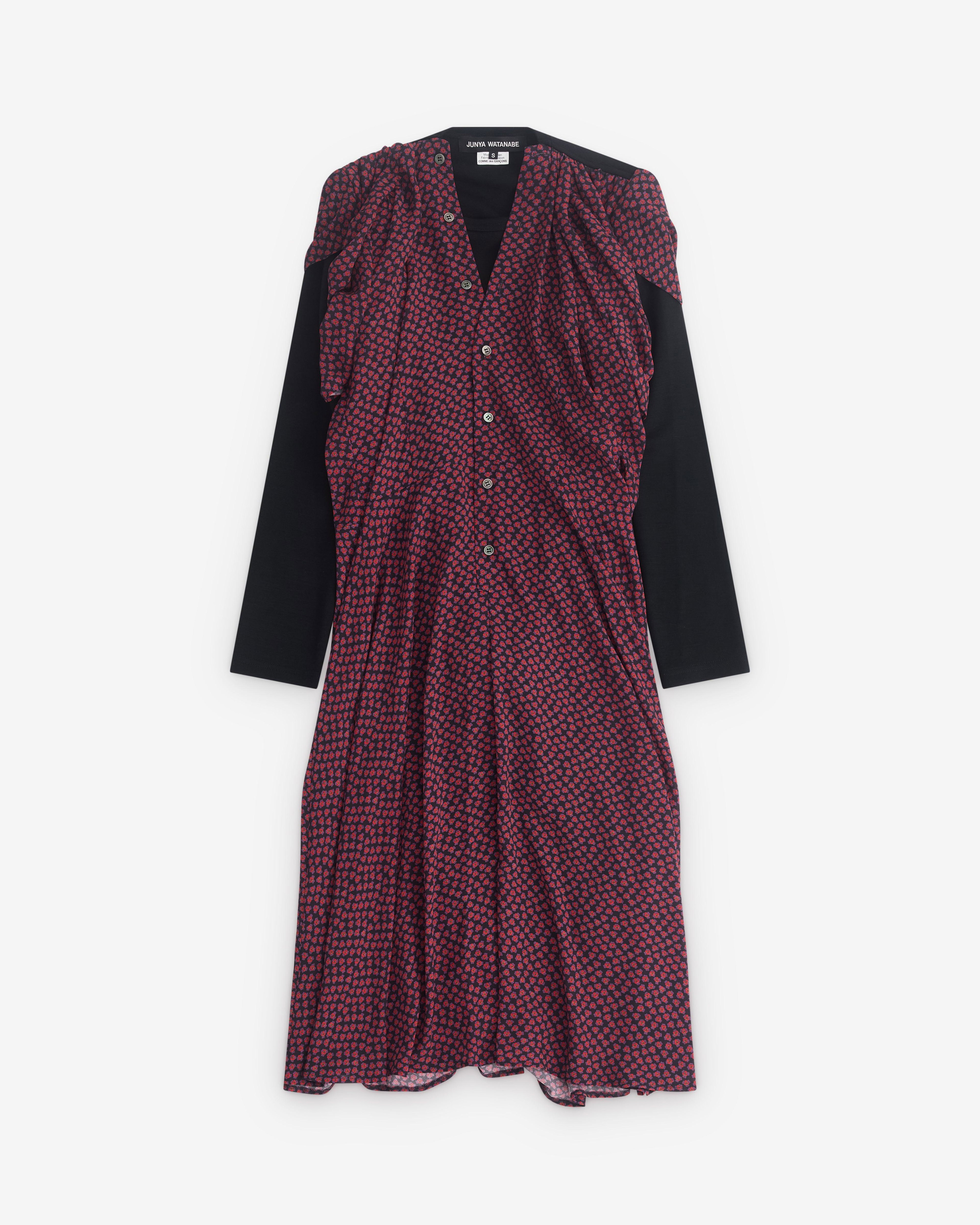 Junya Watanabe - Women’s V-Neck Dress - (Multi) by JUNYA WATANABE