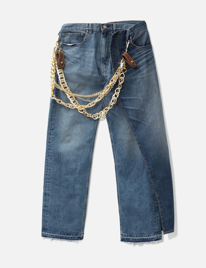 Junya WatanabeAN X  Levi's Layered Jeans With Chains by JUNYA WATANABE